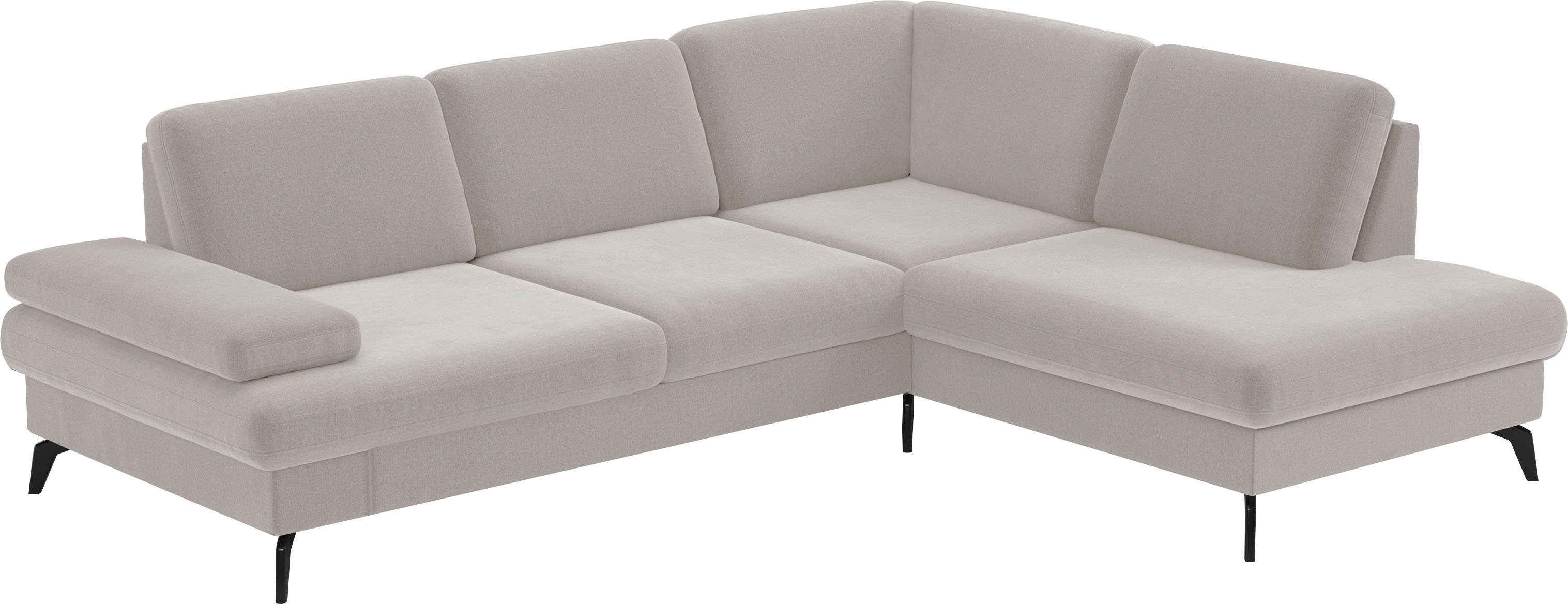 sit&more Ecksofa Morris L-Form, inkl. Sitztiefenverstellung, wahlweise mit Armteilverstellung, Bettfunktion & Bettkasten