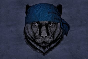 A.S. Création Leinwandbild panther, Tiere (1 St), Wild Tier Bild Keilrahmen Panther Dschungel