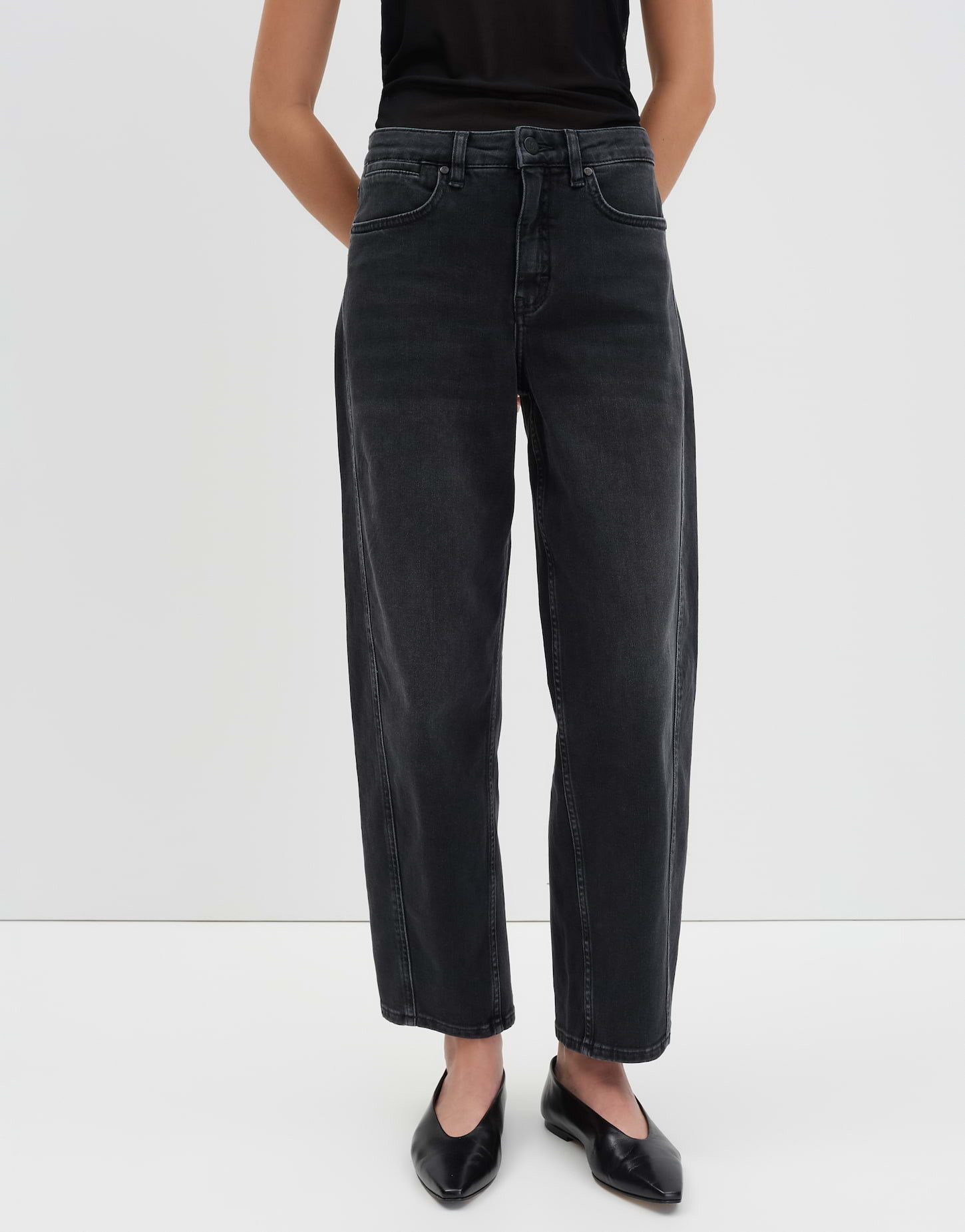 someday Relax-fit-Jeans CELLMA BARREL Джинсы aus nachhaltigem BCI Cottonmix Mid Rise, Ankle, Barrel