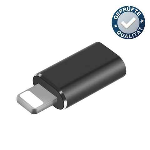 Alpha Electronics USB C auf Iphone Adapter USB-Adapter zu USB-C-Buchse auf iOS-Stecker, Datenübertragung, Typ c Adapter