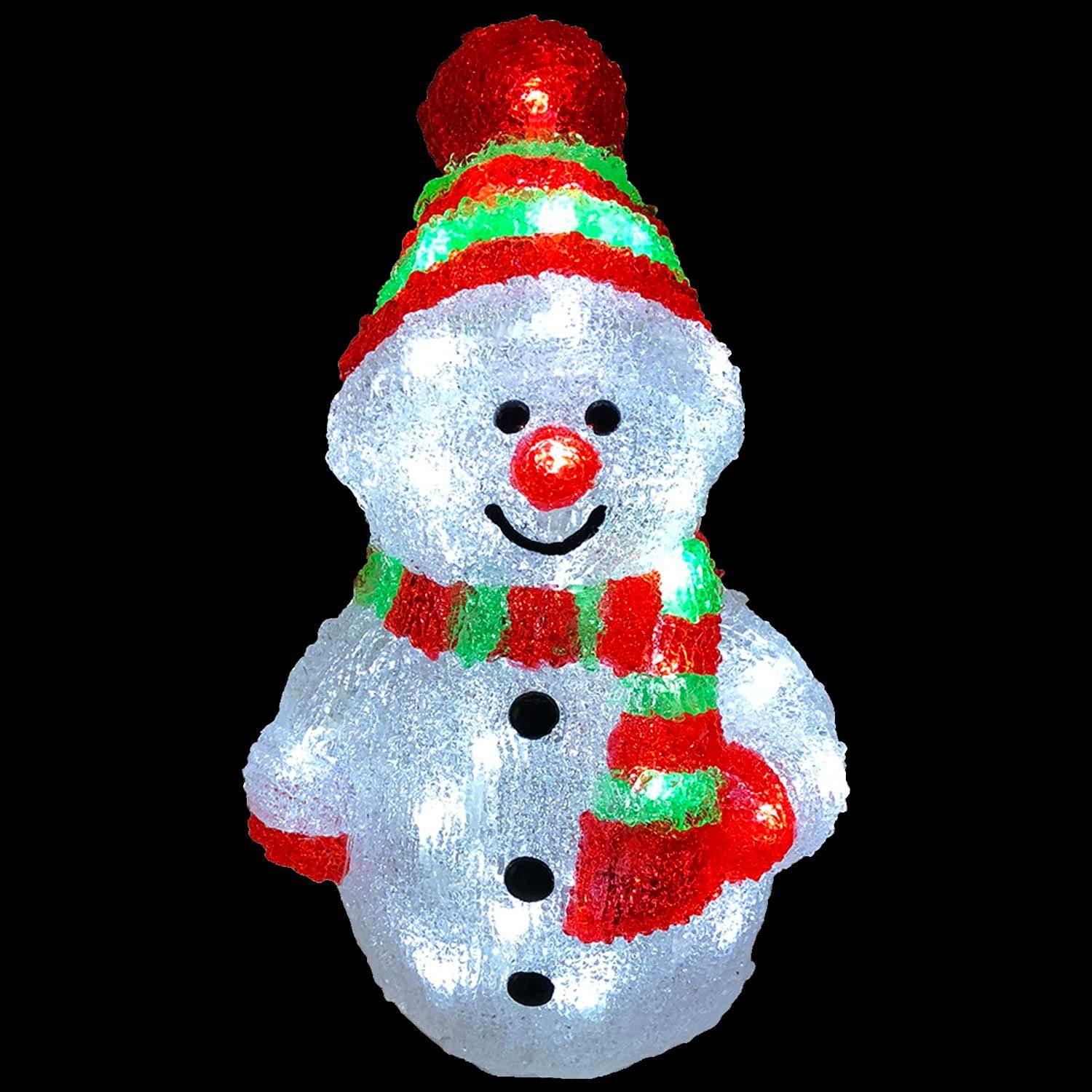 Mojawo Lichtervorhang Acryl Schneemann 96 LEDs günstig online kaufen