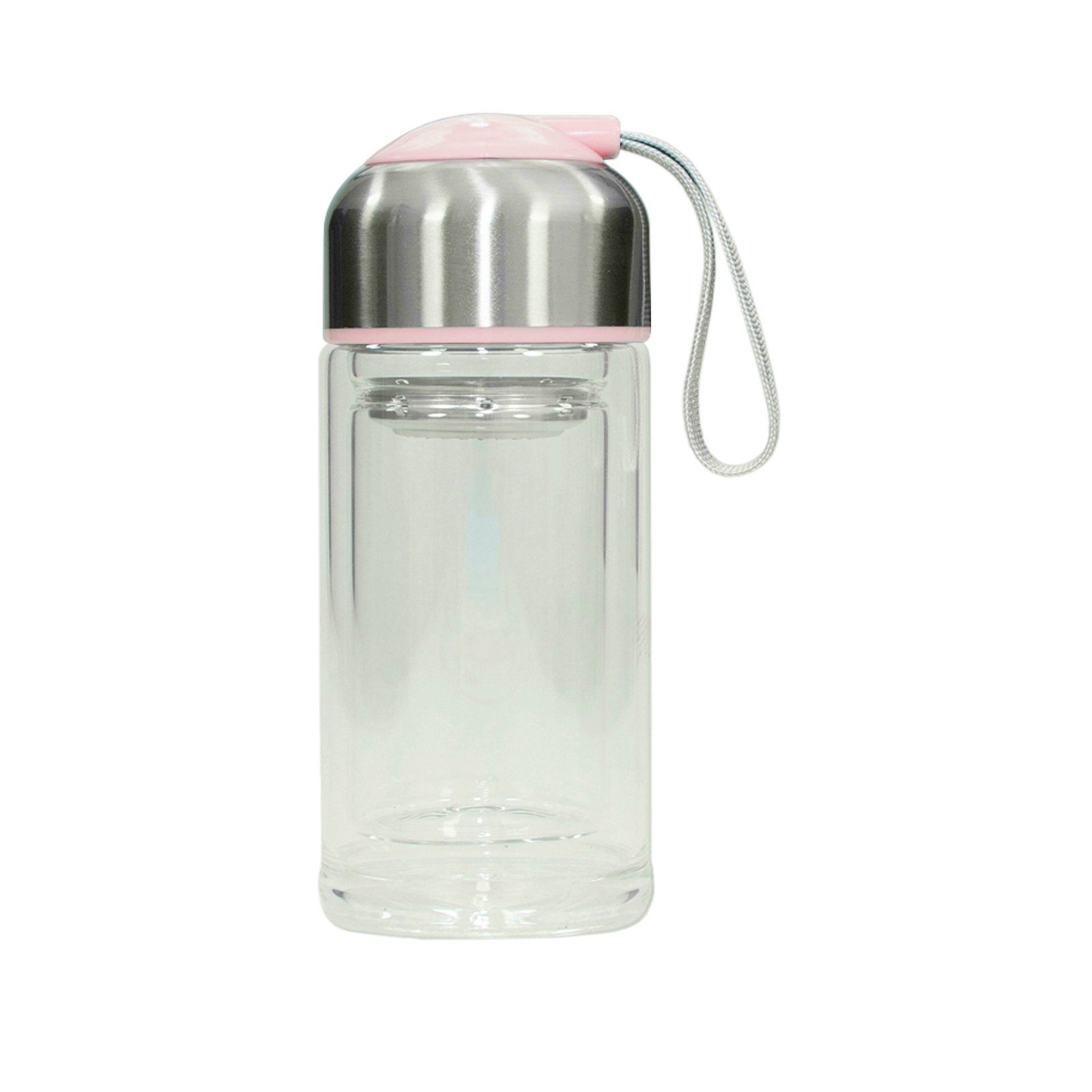 HTI-Line Trinkflasche Trinkflasche Glas, Glasflasche Teeflasche Flasche ToGo