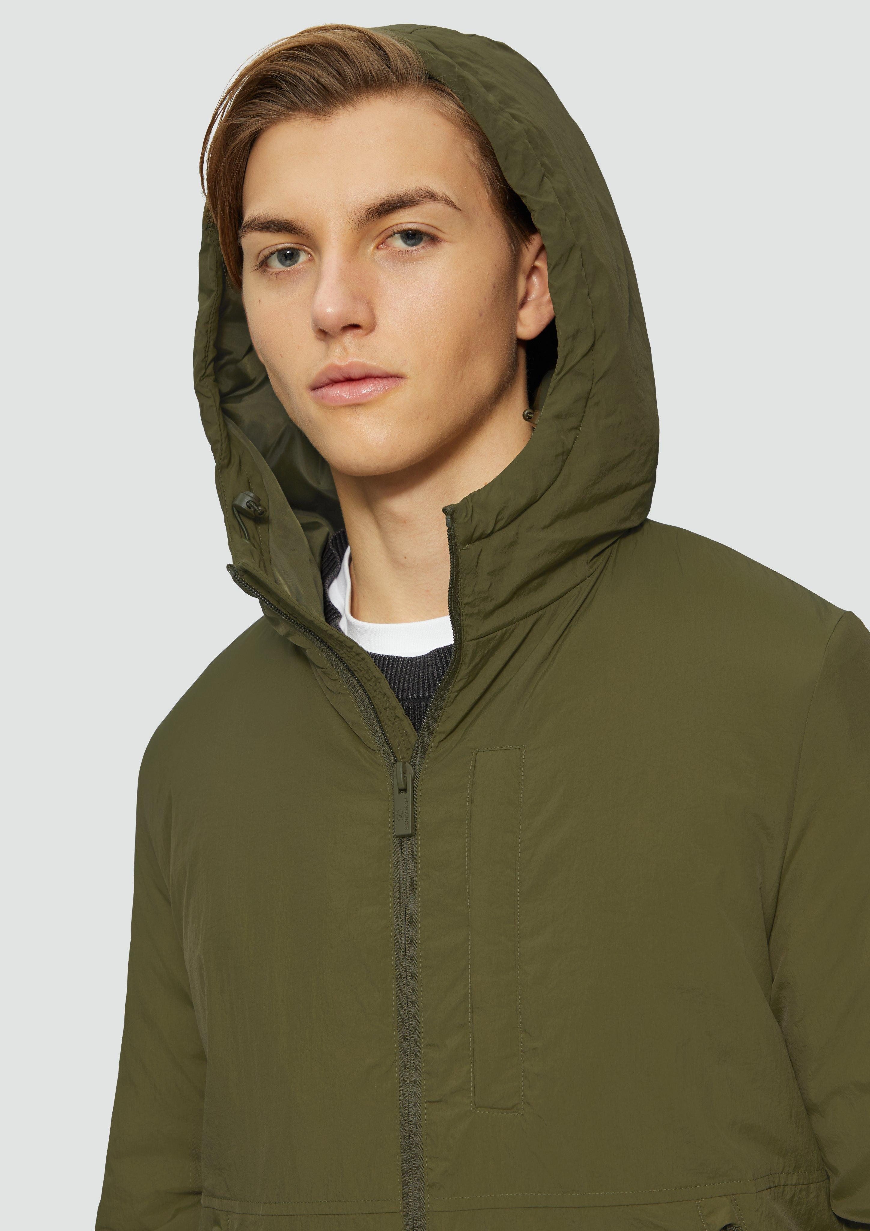 QS Allwetterjacke Wattierte Übergangsjacke mit Kapuze günstig online kaufen