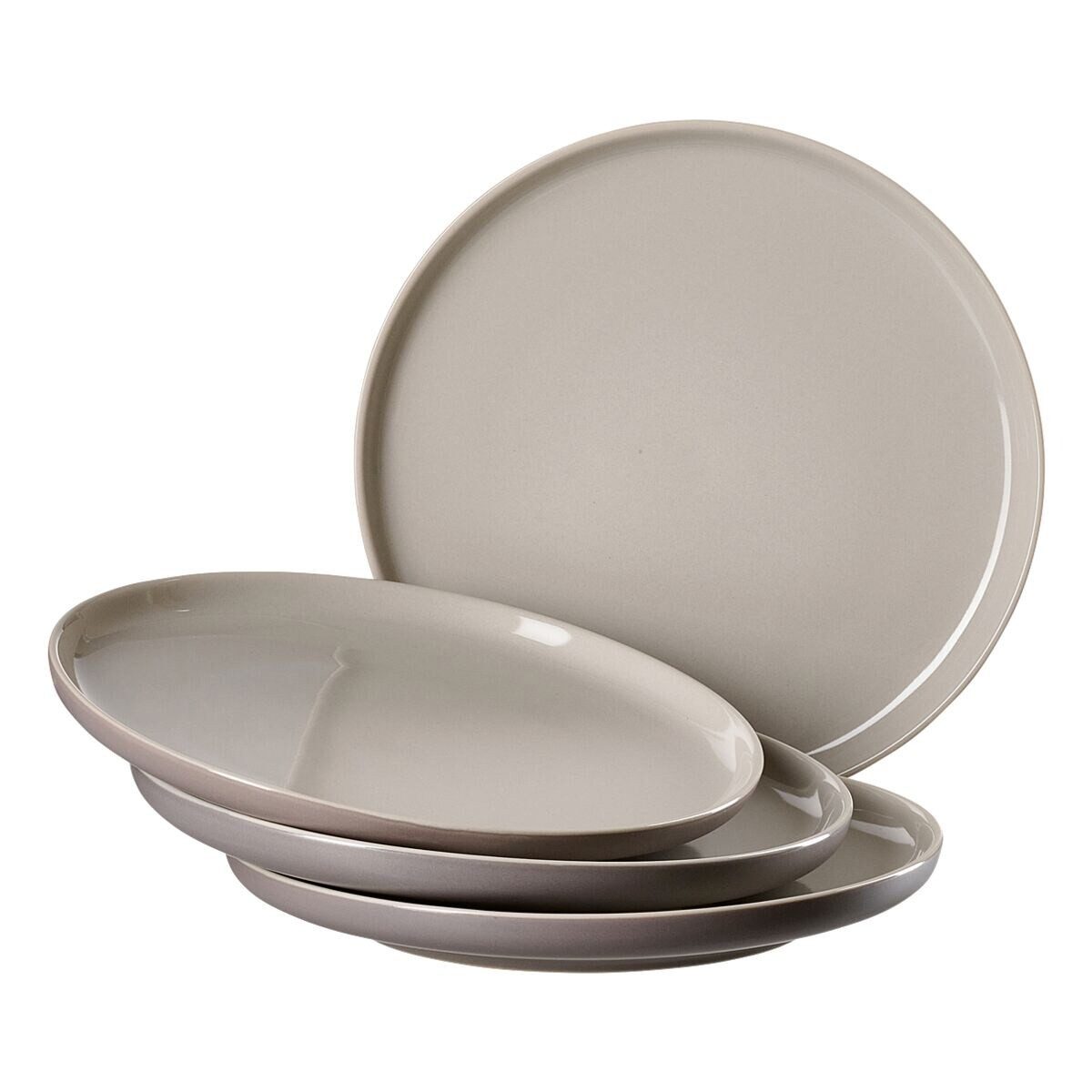 Ritzenhoff & Breker Dessertteller Jasper, (4 St), Ø 19 cm, Steingut