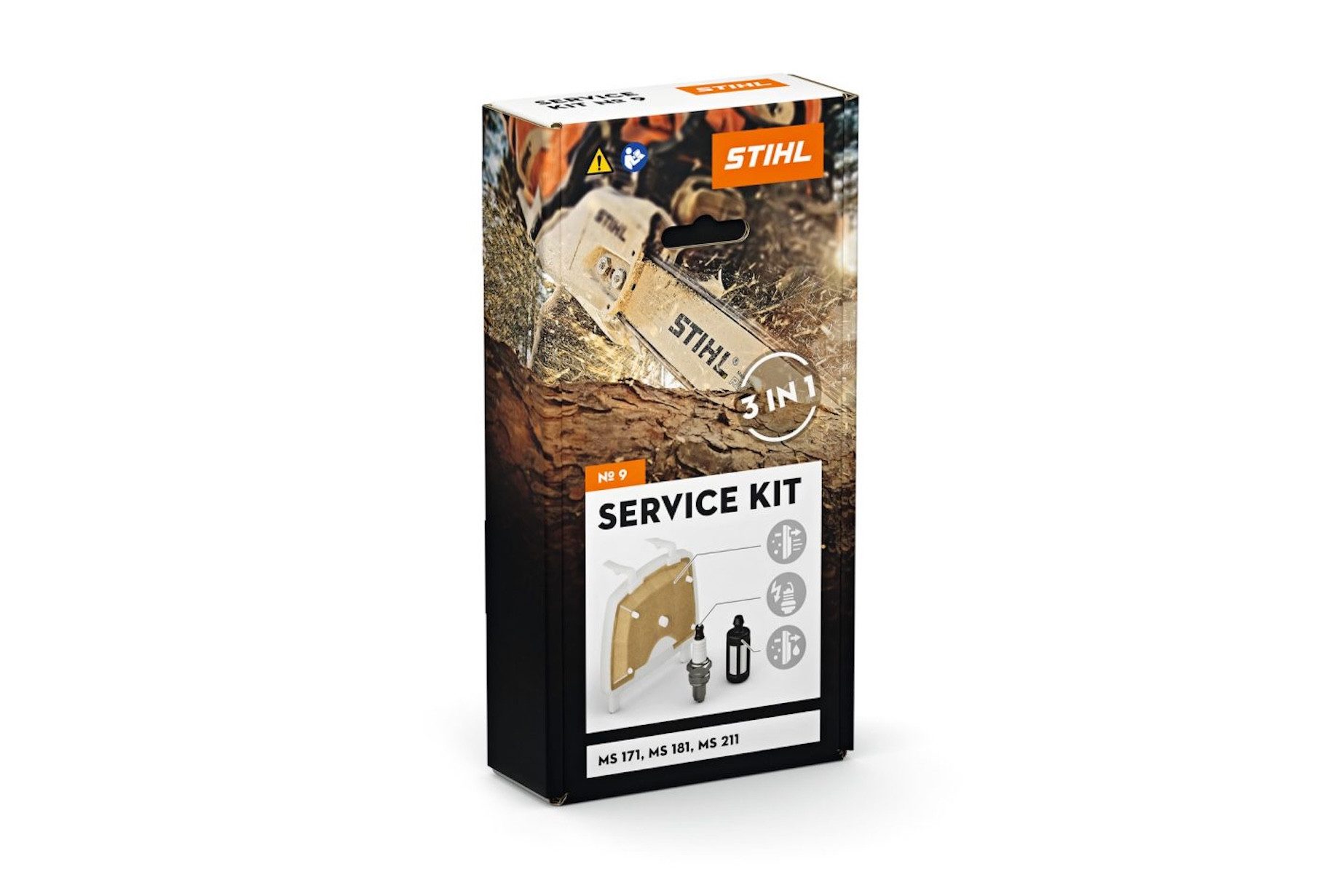 STIHL Benzin-Kettensäge STIHL Service Kit 9, Packiung, Beeinhaltet umfangreiches Zubehör, Original STIHL Service Kit 9 für HS 45 Heckenscheren zur Wartung