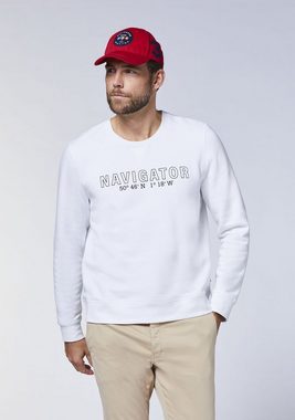 NAVIGATOR Sweatshirt mit Logo-Schriftzug