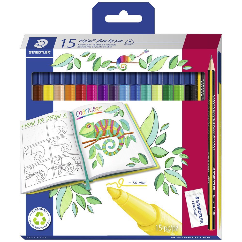 Faserstift Staedtler Fasermaler triplus® color 323 323 C15P 1 mm 15 St.