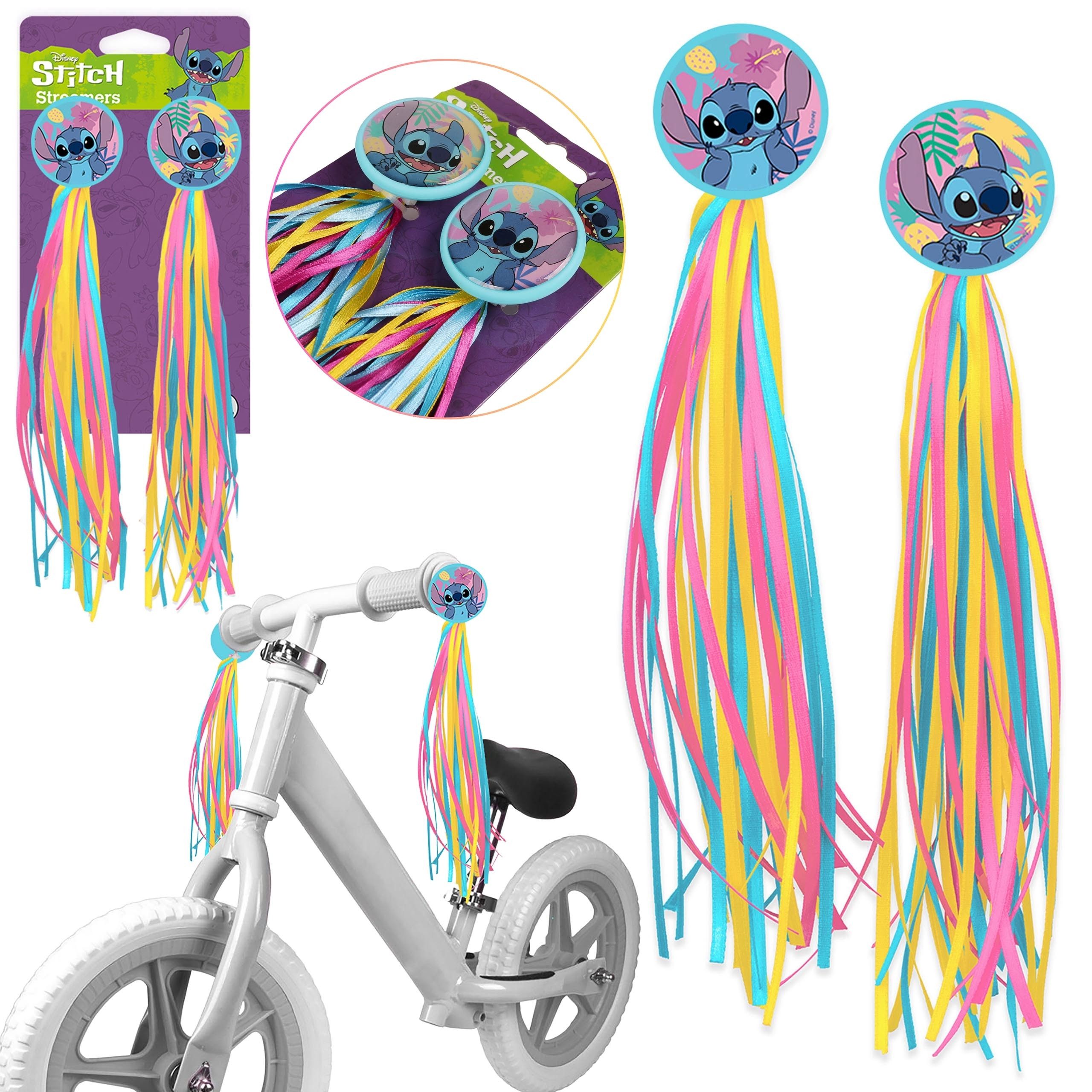 Disney Fahrradwimpel DISNEY Lilo und Stitch LUFTSCHLANGEN für Fahrradlenker, Kinder 2 Stück