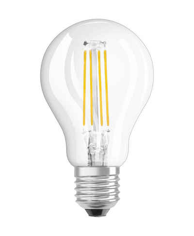 Osram LED-Leuchtmittel Osram LED E27 G45 Filament KLAR 6W = 60W Tropfen 806lm Warmweiß 2700K, E27, Warmweiß