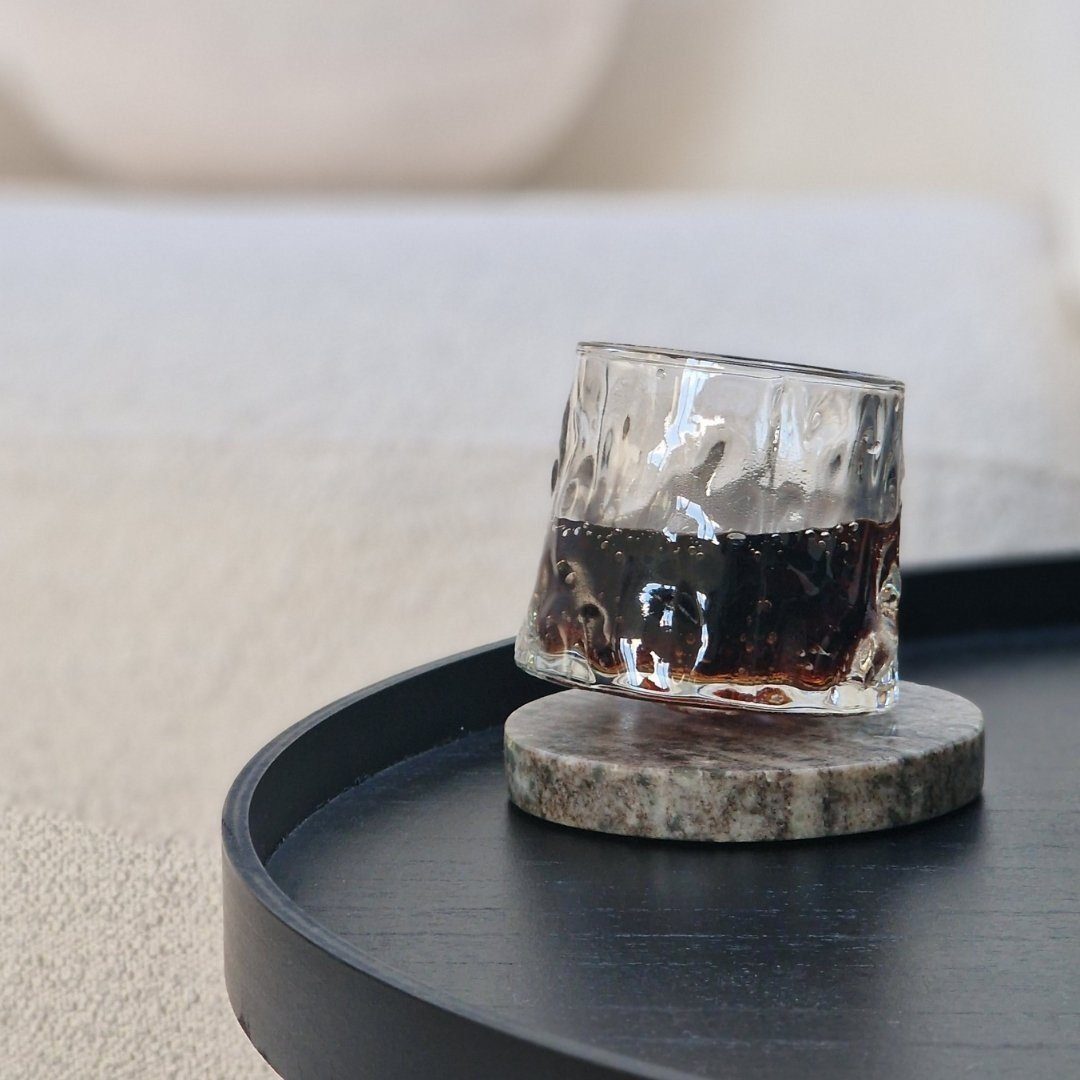 Zoha Glas 2er Set Whiskyglas Iceberg - Glas Wasserglas Saft - 180 ml Glas, 2-tlg.
