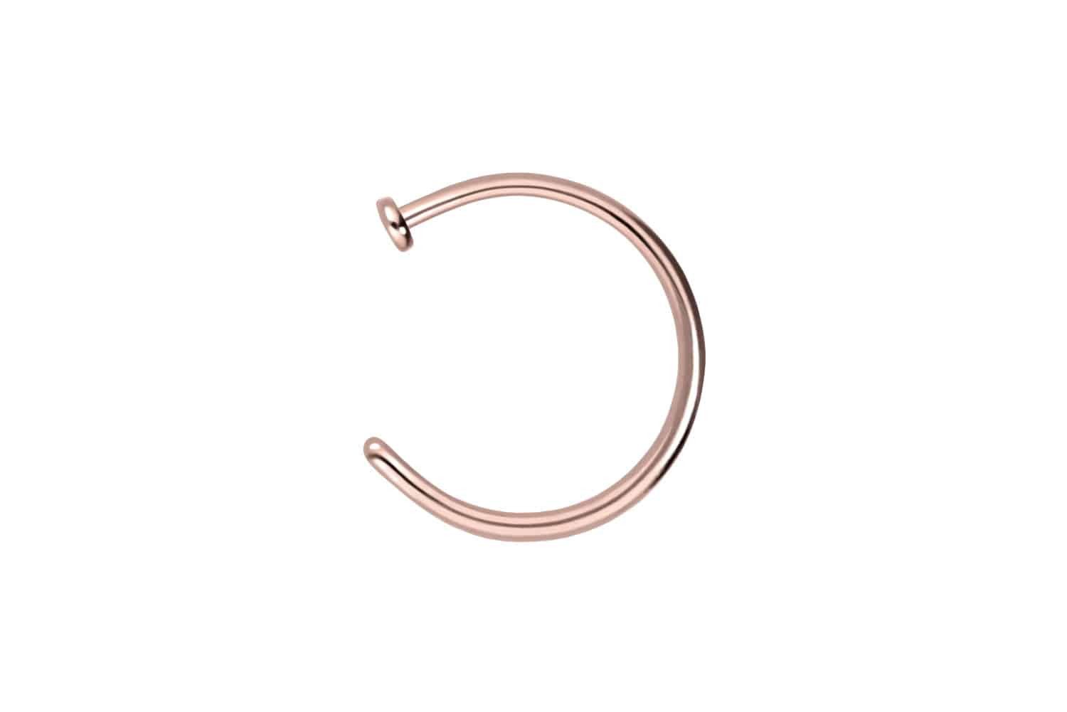PIERCINGLINE Nasenpiercing Chirurgenstahl Nasenring offen PLATTE günstig online kaufen