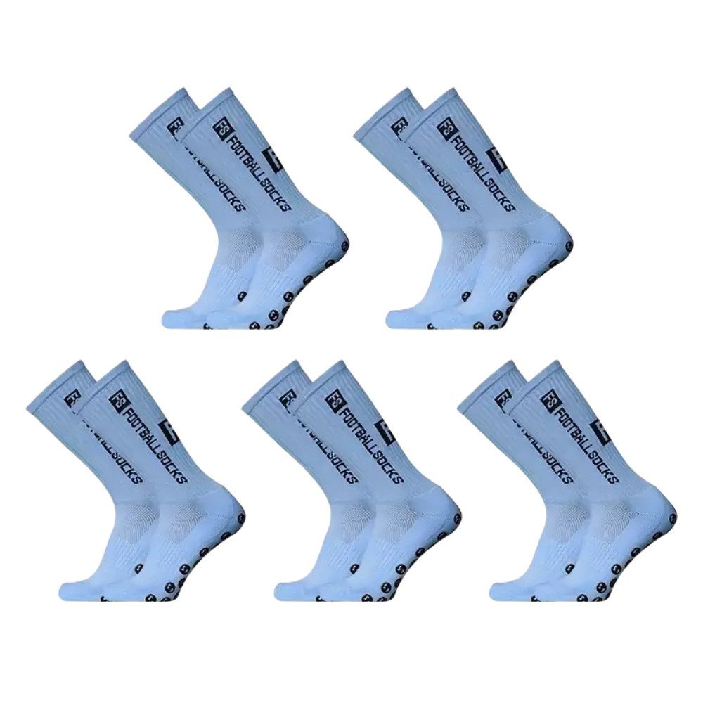Athlix Sportsocken 5 Paar Fußball Socken, Sportsocken 34-46 Anti Rutsch Gri günstig online kaufen