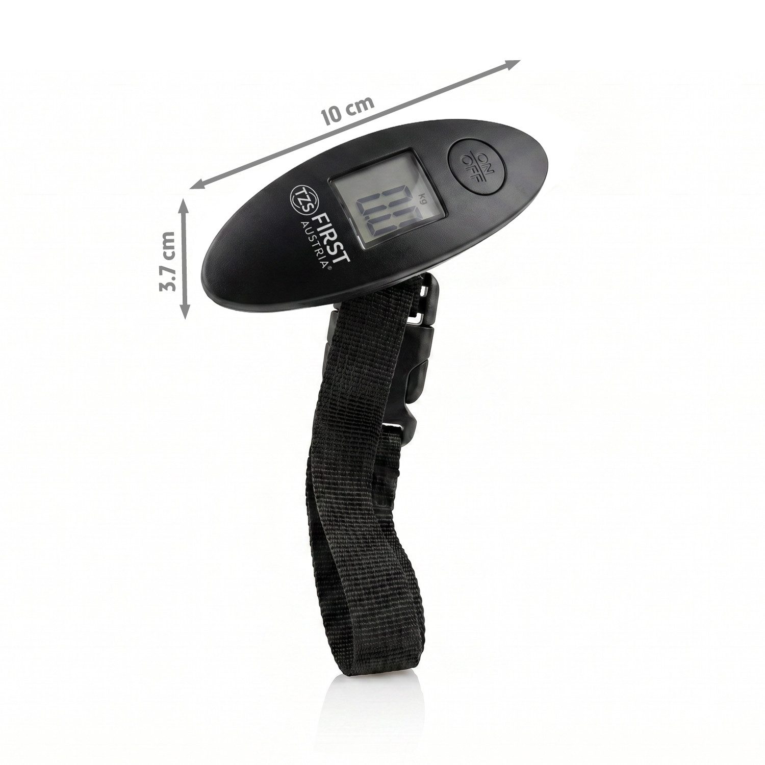 TZS FIRST AUSTRIA Kofferwaage Tragbar bis 40 kg, Einheiten kg/lb, Überlastungsanzeige, Auto-Off, Tragkraft 40 kg, (1-tlg), Gepäckwaage mit Tara-Funktion, LCD-Di – Bild 3 von 5