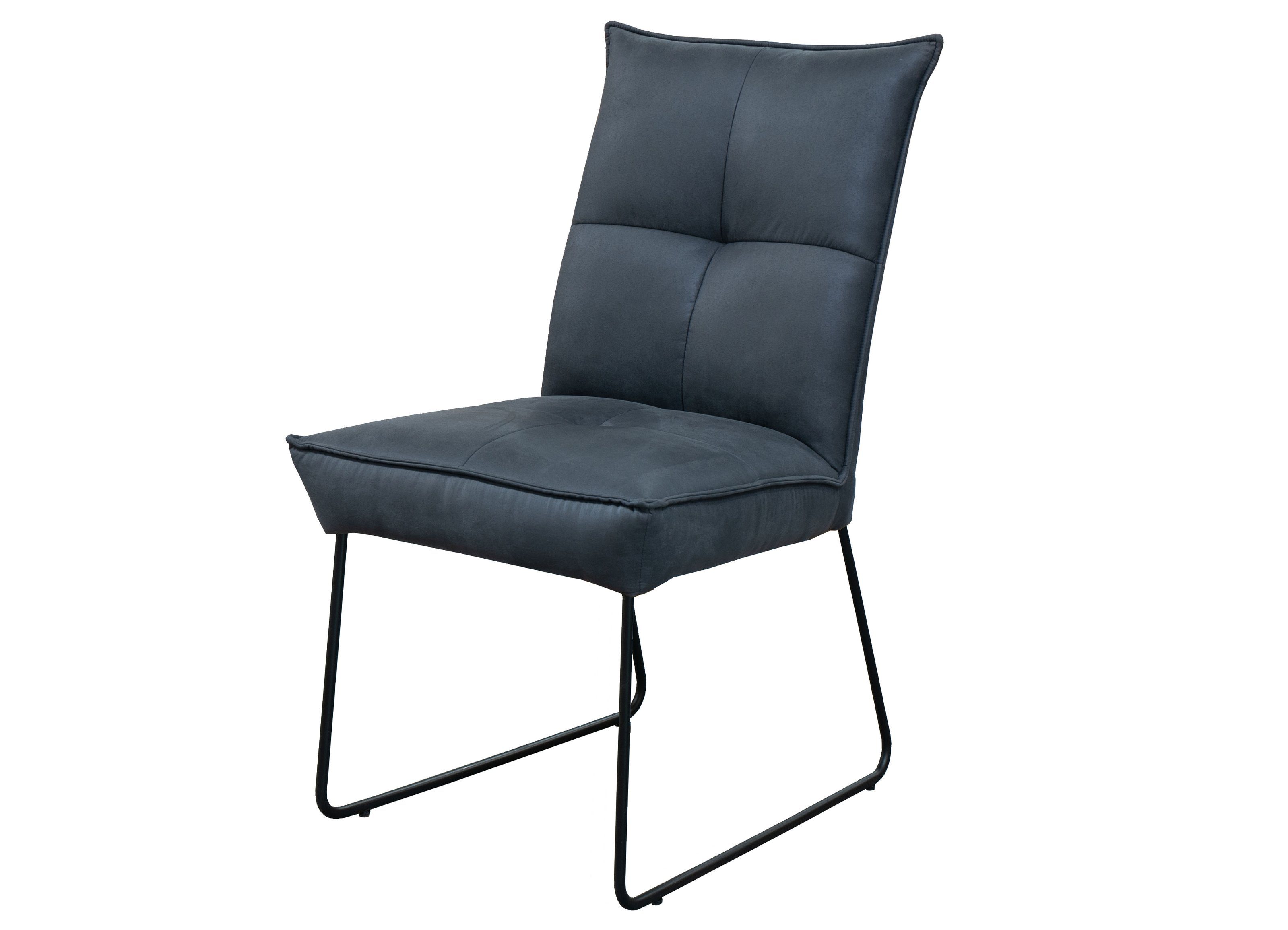 Stuhl (BxHxT: möbelando in cm), schwarz 53x94x60 Metall ST-0712 aus