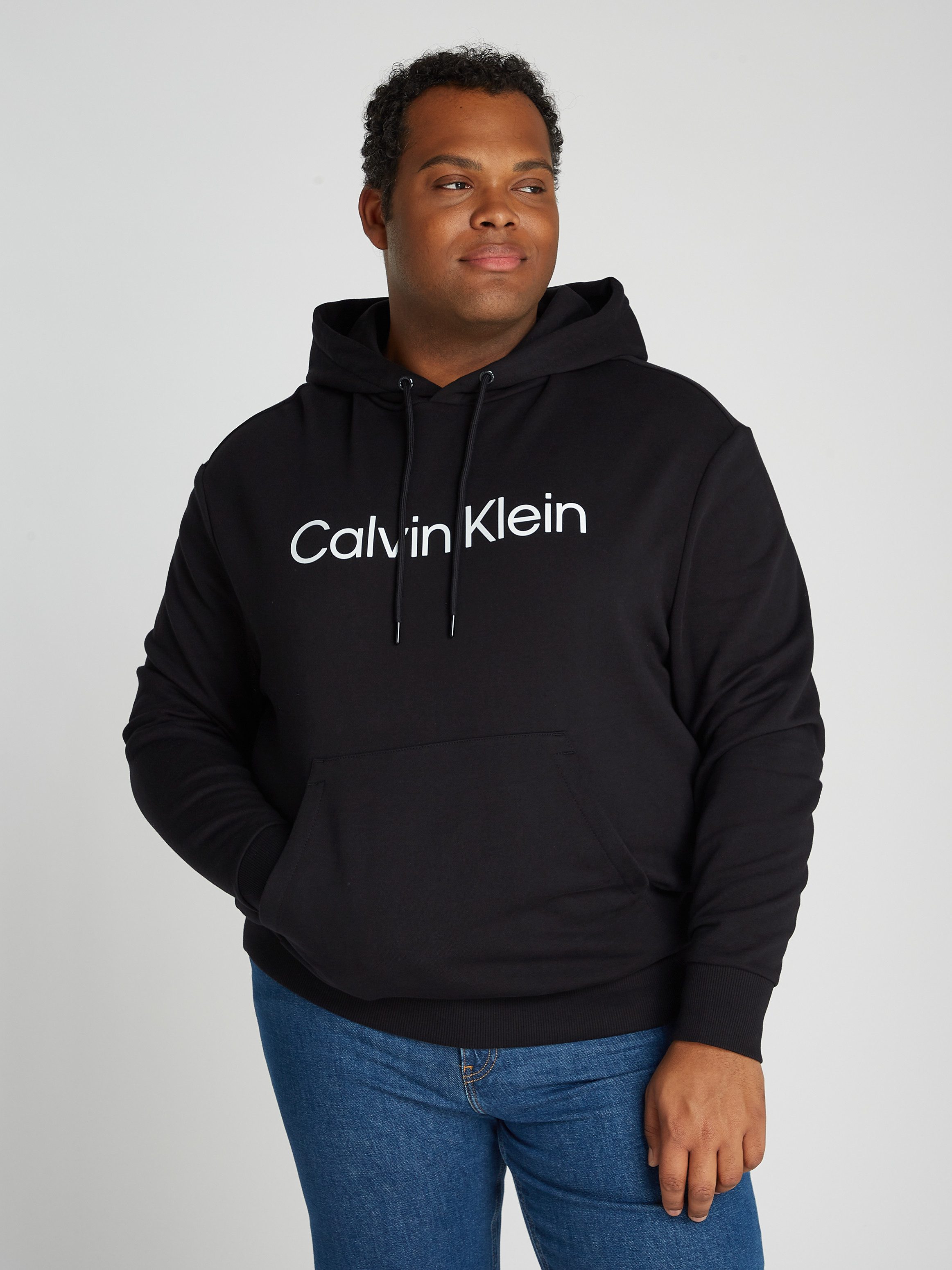 Calvin Klein Big&Tall Kapuzensweatshirt BT_HERO LOGO COMFORT HOODIE in großen Größen mit Logoschriftzug