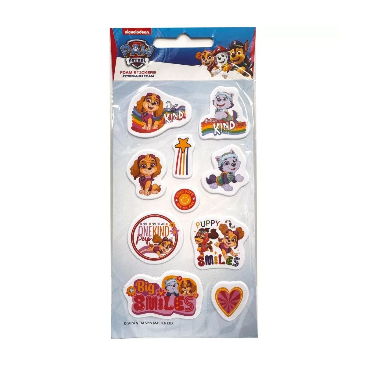 PAW PATROL Kreativset Paw Patrol Girls puffiger Schaumstoff-Aufklebersatz