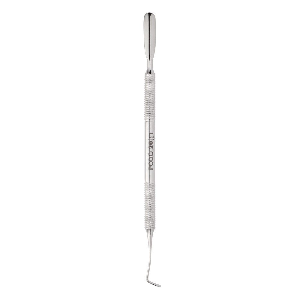 STALEKS Nagelhautschieber STALEKS PODO 20Typ1 PediküreProPusher,Kürette+Pusher/gebogen/schmal, 1-tlg., Handgeschliffen mit Diamantscheiben