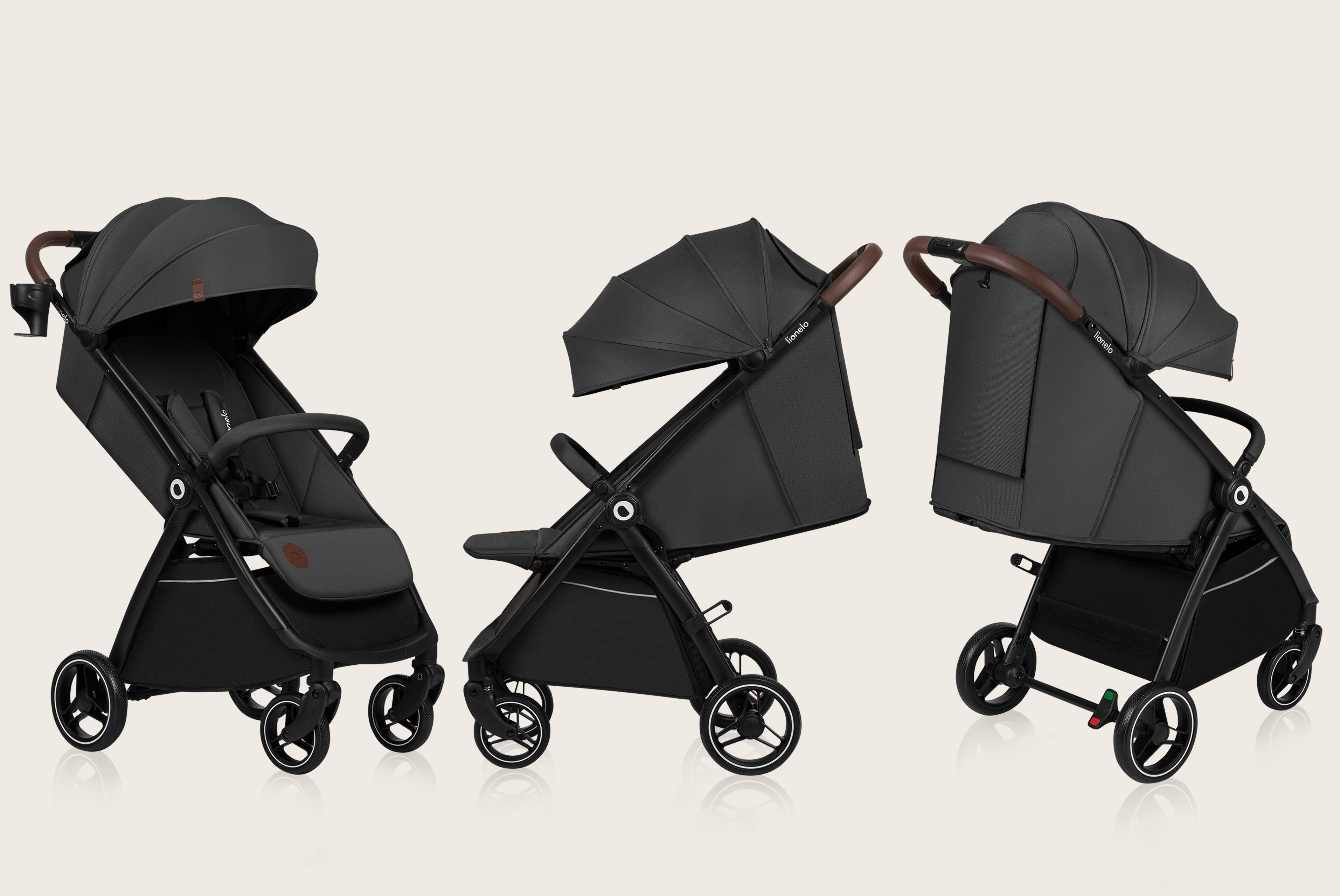 lionelo Kinder-Buggy INGRRID, (Set), Auto-Folding/Einhand-Faltung/UPF50+/bis 22 kg