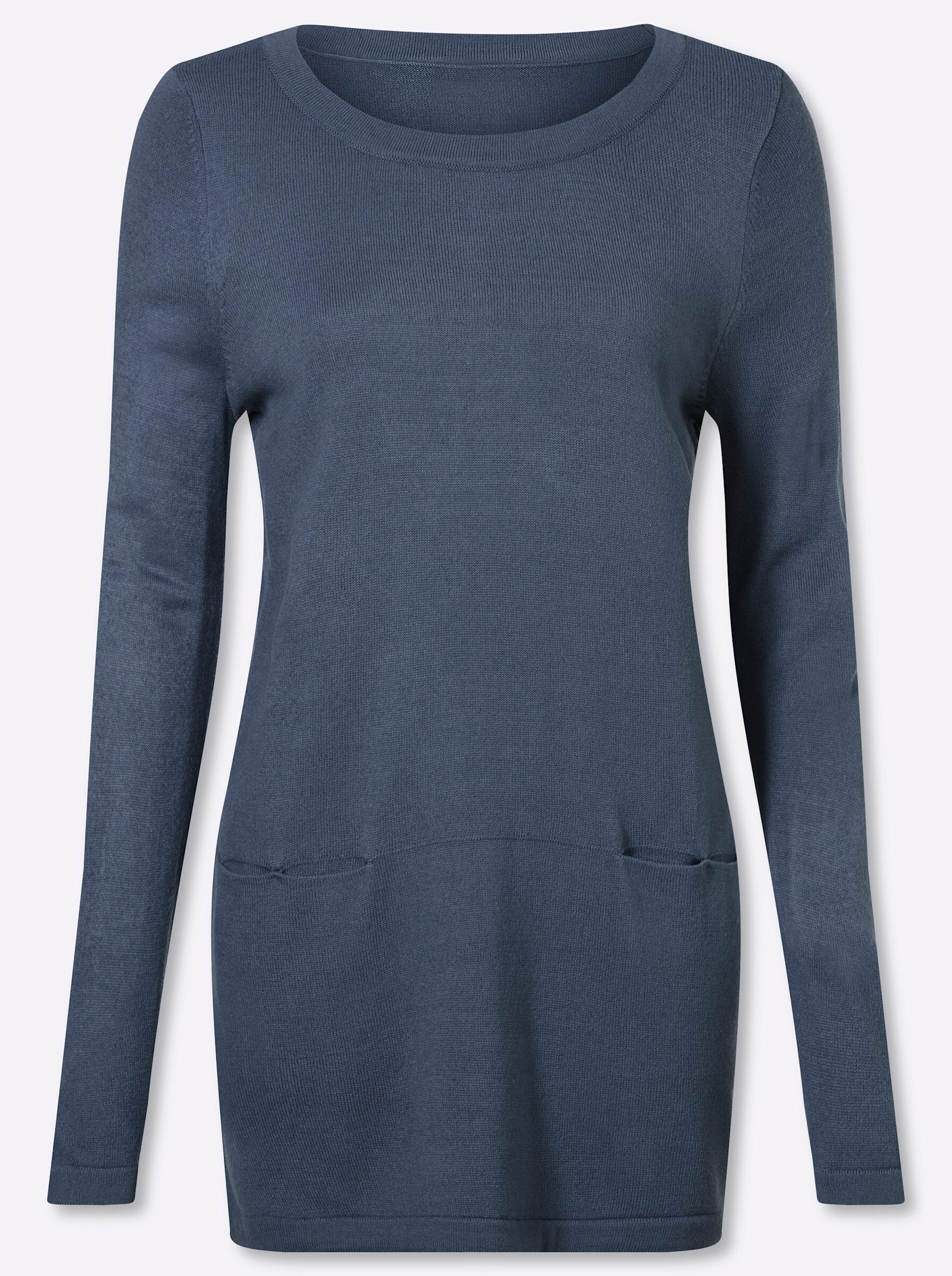 Strickpullover Longpullover Langarm Jersey