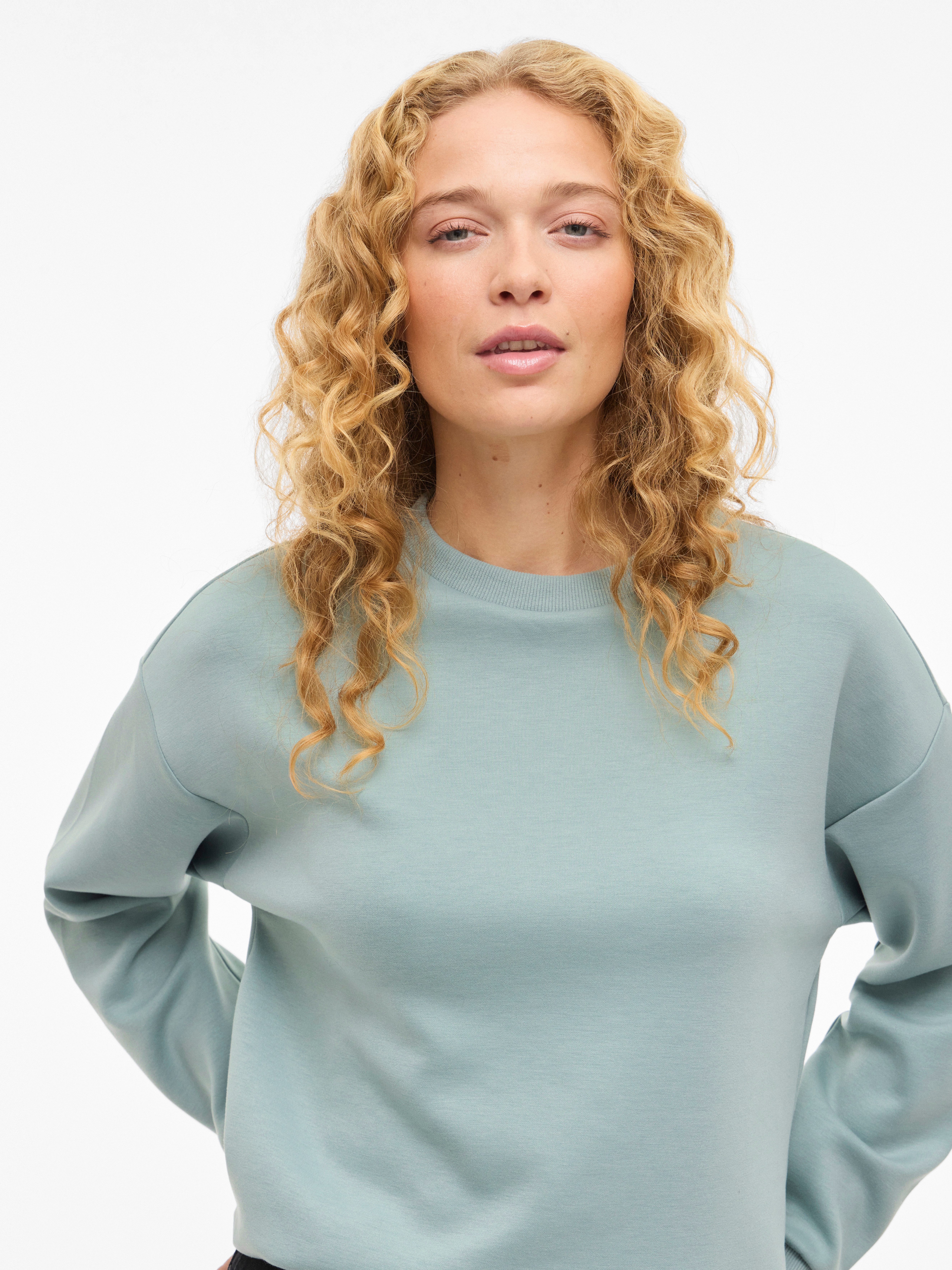 Vila Sweatshirt VISANDY L/S SWEAT TOP - NOOS Viskosemischung, regular fit