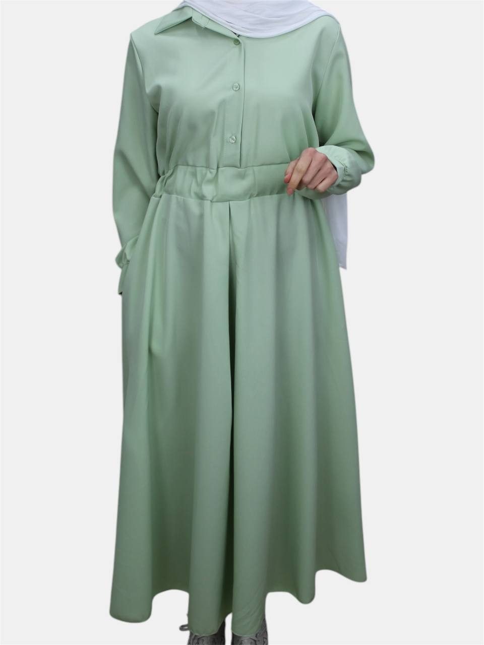 Aymasal Maxikleid Oversize-Blusenkleid Hannah, daily Kleid Oversize-Schnitt; langärmlig; locker und bedeckend