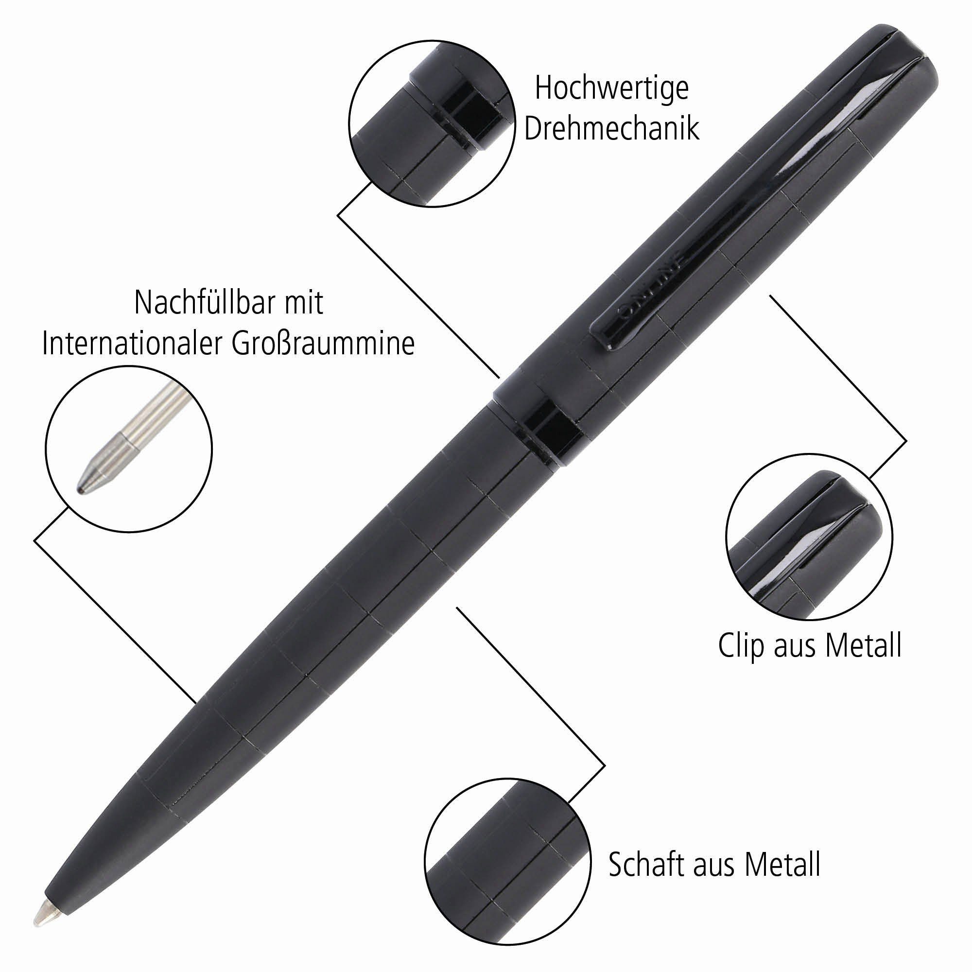 Online Pen Kugelschreiber Eleganza in Style Black Drehkugelschreiber, Geschenkbox
