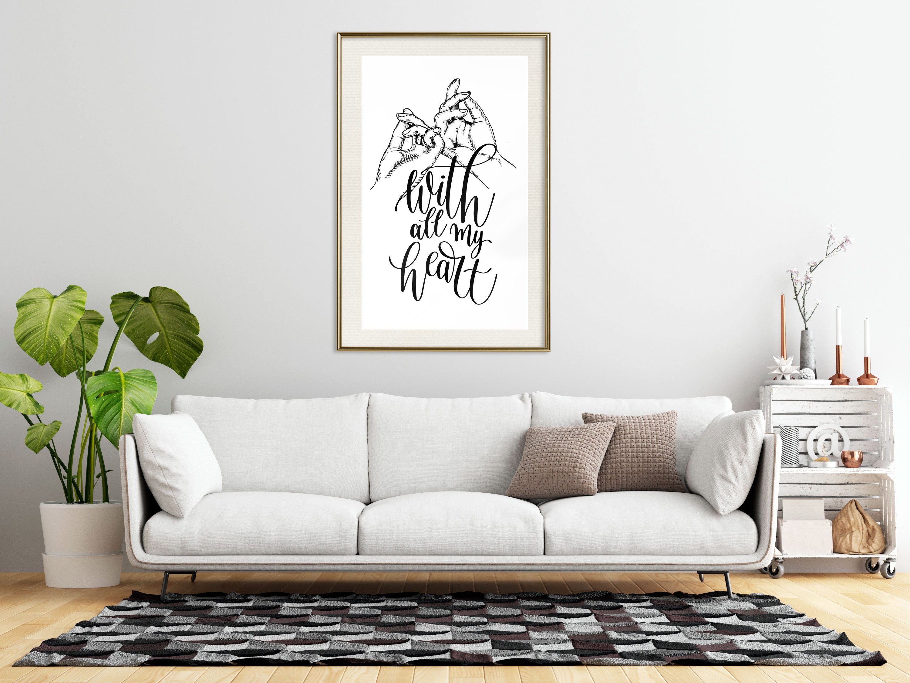 Artgeist Poster With All My Heart