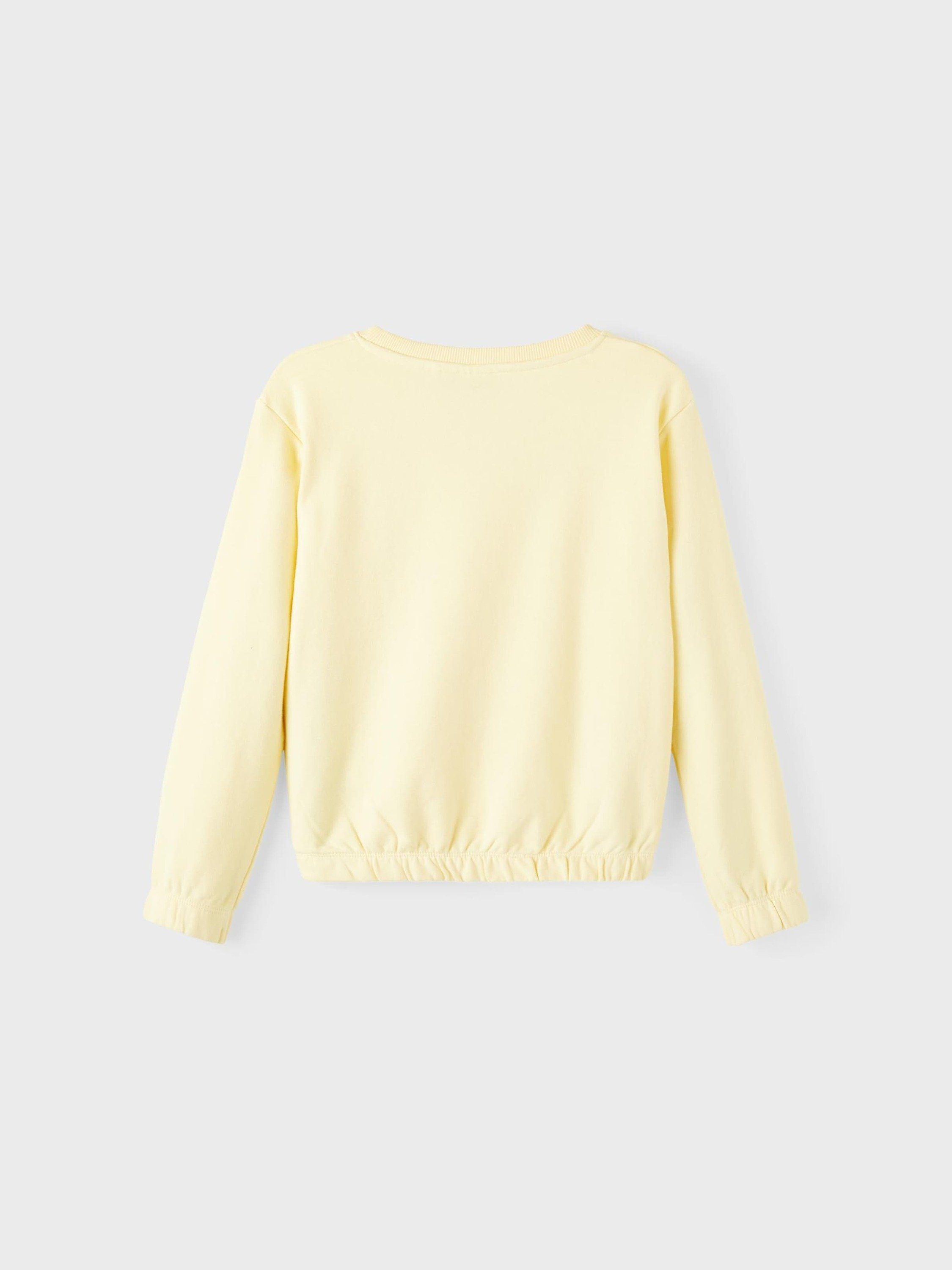 Sweatshirt Tulena cream (1-tlg) It Plain/ohne Details Name double Drapiert/gerafft,