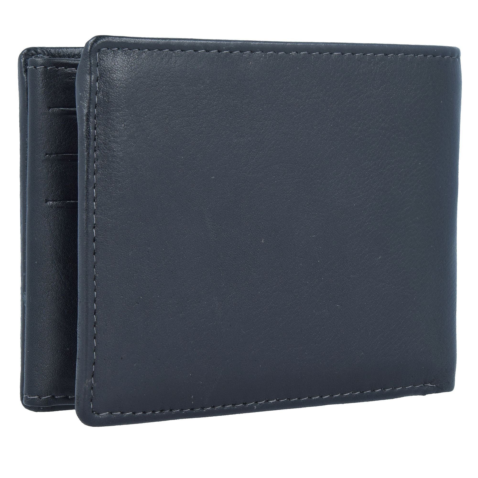 GreenLand Nature Geldbörse Black Nappa, Leder
