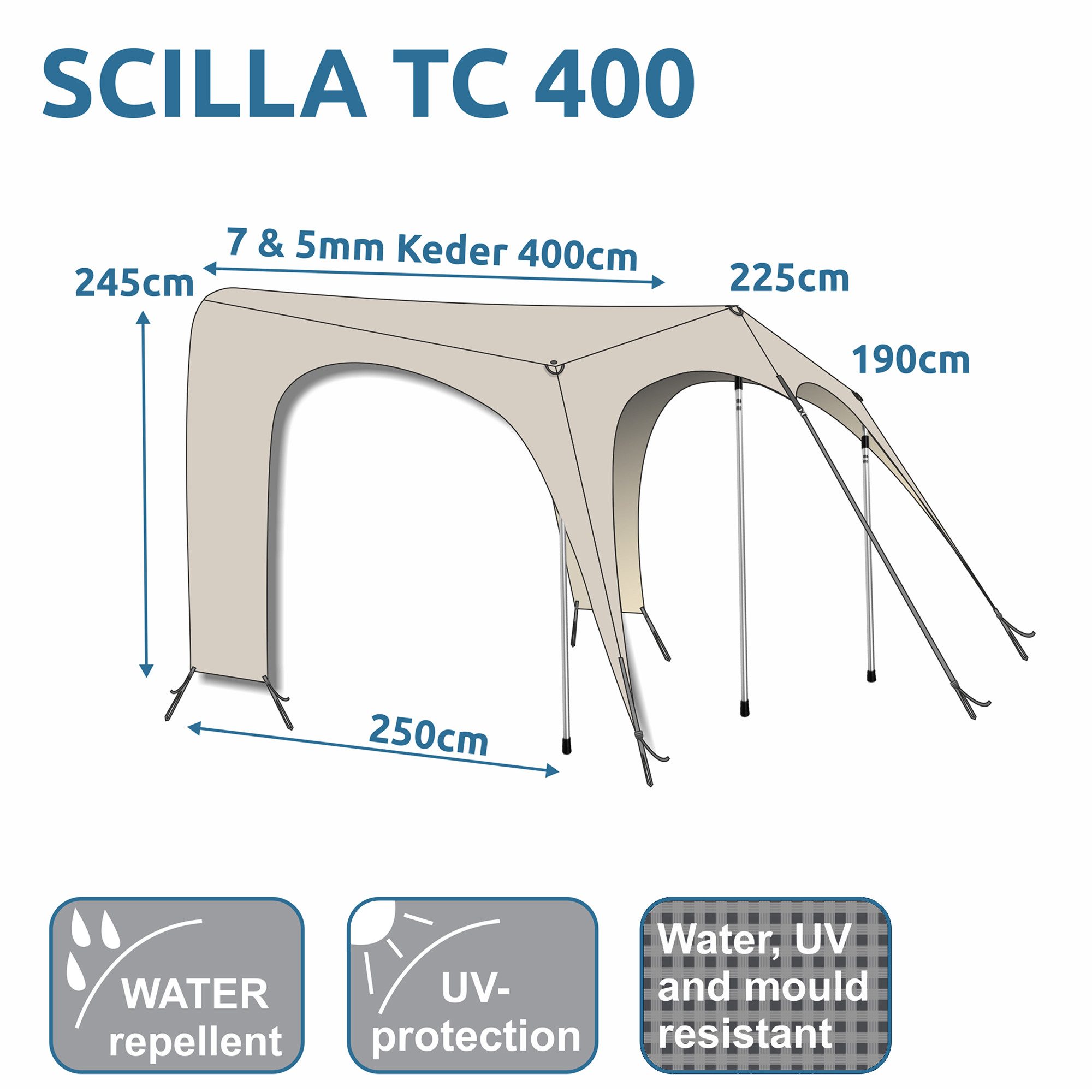 yourGEAR Sonnensegel your GEAR Scilla TC günstig online kaufen