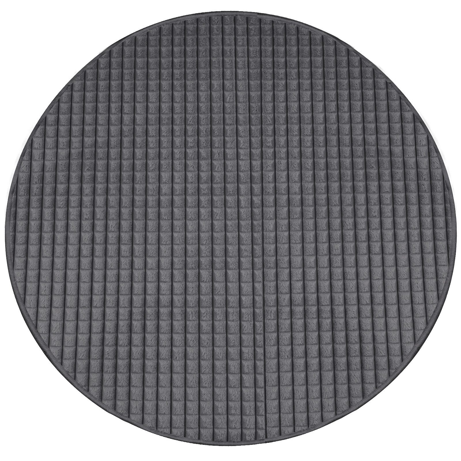 HOMELUX Teppich Wohnzimmer Kuschelteppich Kunsfell Rechteck Round Weicher Einfarbig, Rund 3D Quadrat, Höhe: 15 mm, Flauschig, Kuschelig, Felloptik, Modern, Kundenliebling