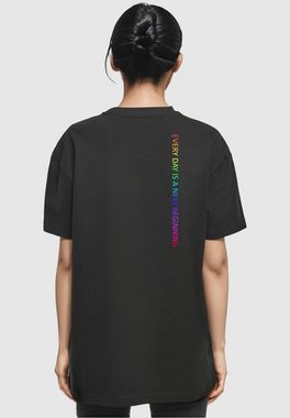 Merchcode T-Shirt Merchcode Damen Ladies Hope Rainbow Oversized Boyfriend Tee (1-tlg)