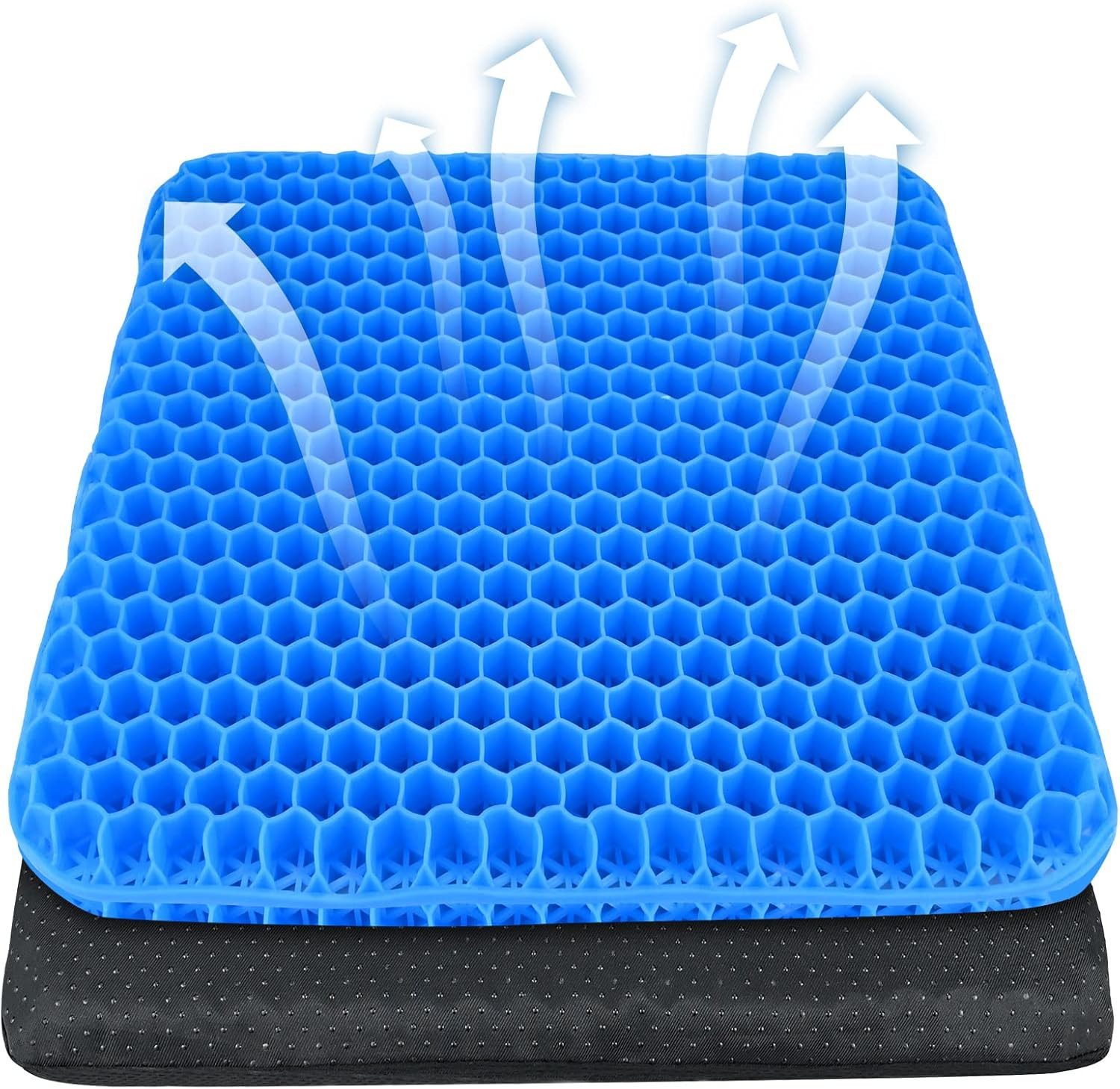 FELIXLEO Multitool Gel Sitzkissen Weiches Kissen Wabenmuster Doppeltes Gelkissen, (1 St)