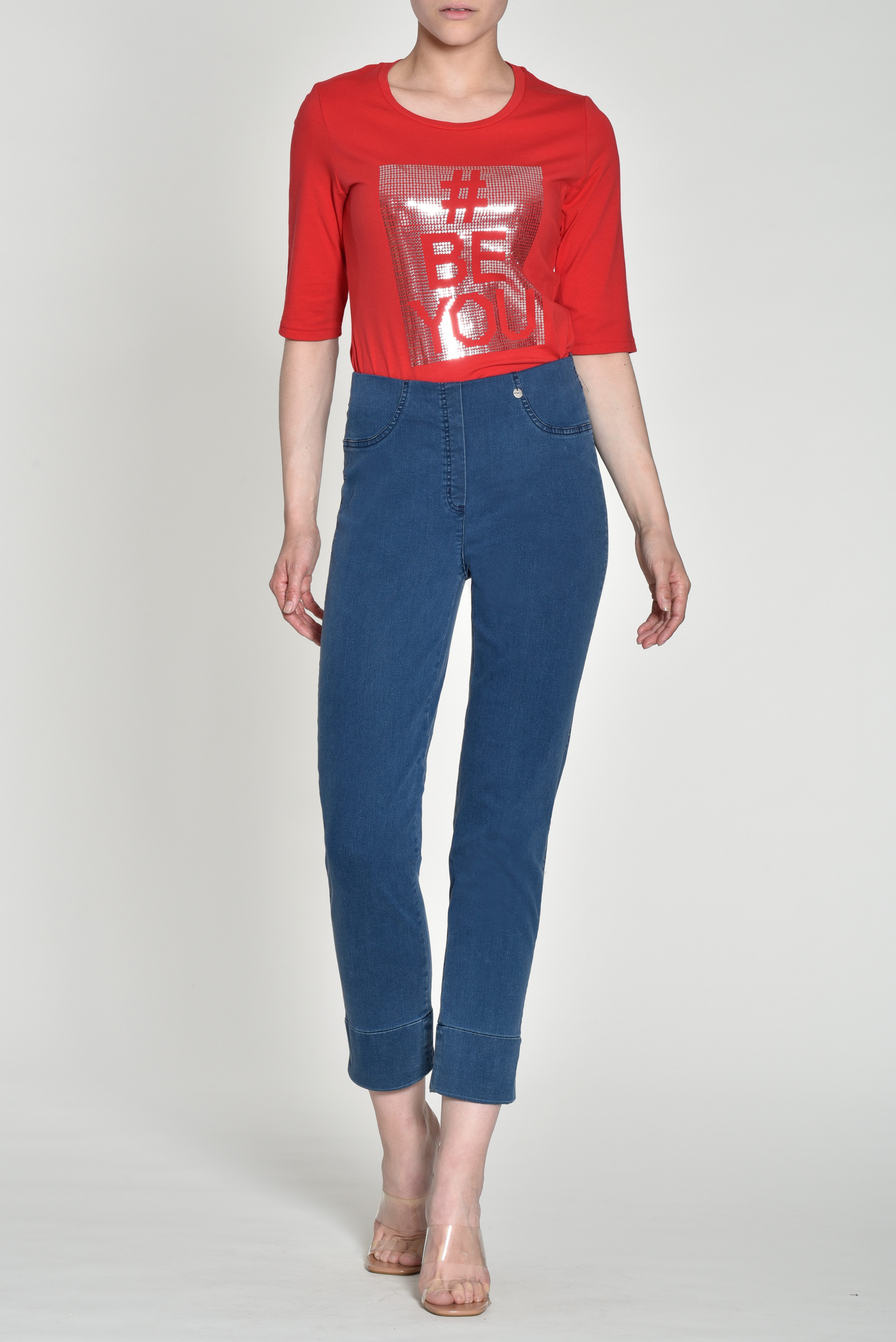 ROBELL Stretch-Jeans BELLA09 7/8 Stretch-Jeans Sommerjeans günstig online kaufen