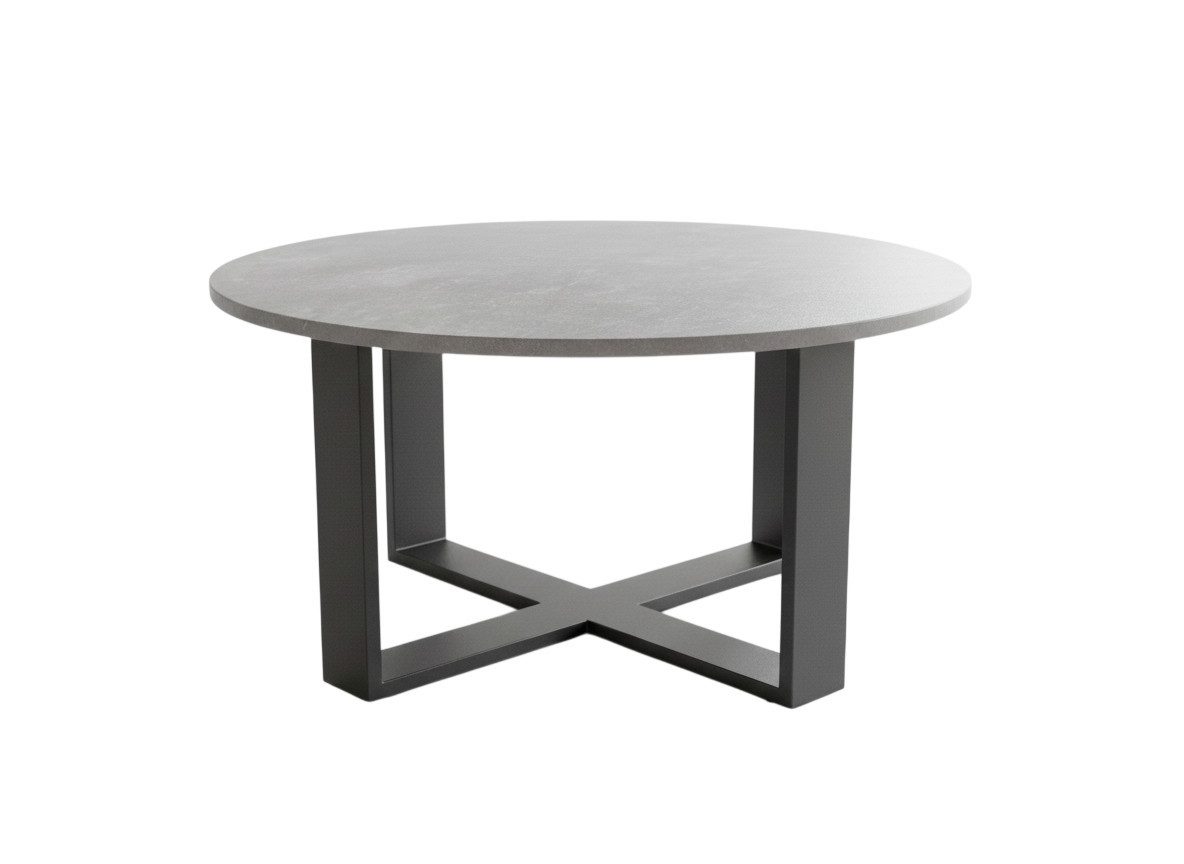 designimpex Couchtisch Design DA-333 rund Wohnzimmertisch Tisch 86 x 42 cm