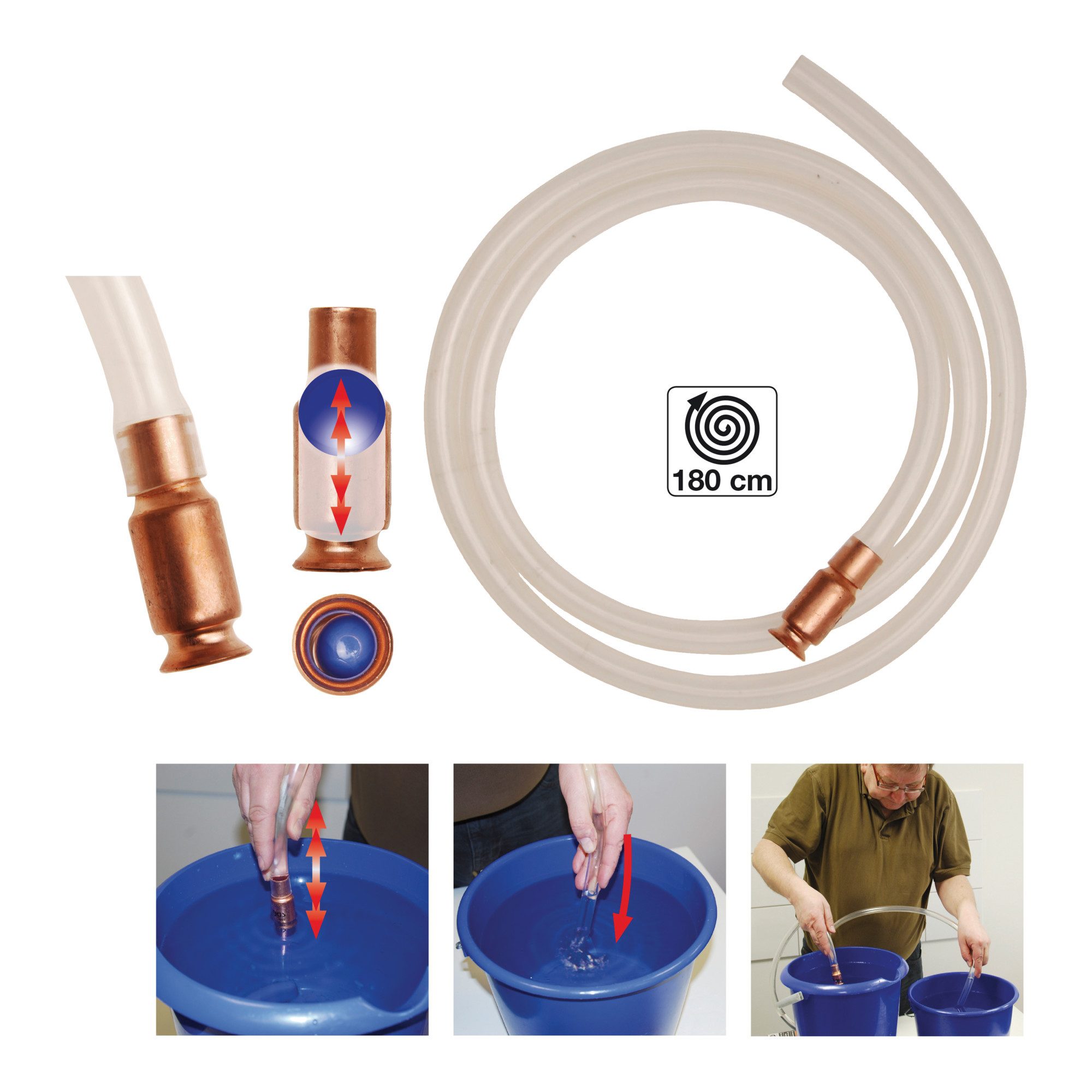 BGS technic Regenfasspumpe BGS Schüttelpumpe / Schlauchpumpe