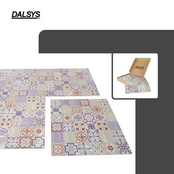 Dalsys Wandpaneel 1m² 11 Stück selbstklebend, (Faro Mosaikfliesen mit bunten Ornamenten, 11-tlg., Wandfliese) feuchtigskeitsbeständig, einfach montiert, hochwertiges Material