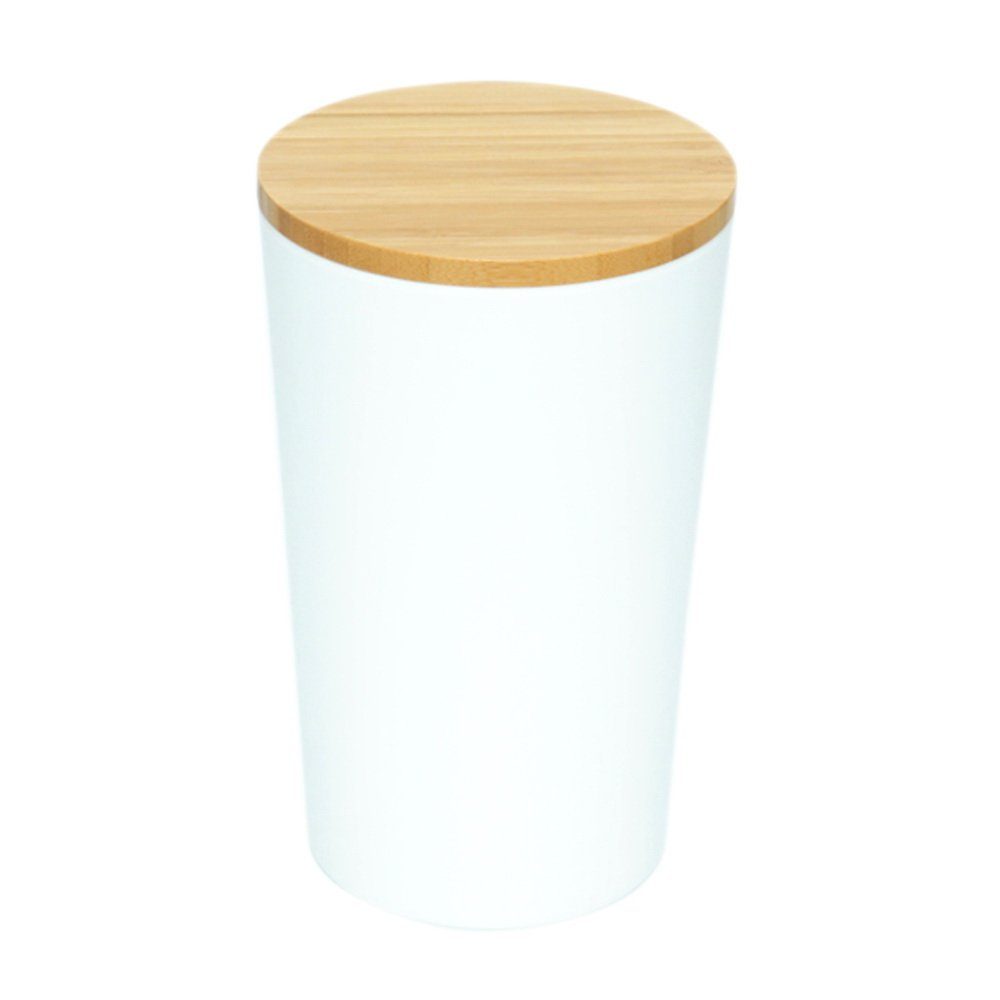 KESPER® Vorratsdose Ø 11,5 cm Höhe: 19 cm Melamin Dose Keksbox, aus Kunststoff (Melamin), Bambus-Deckel (FSC)