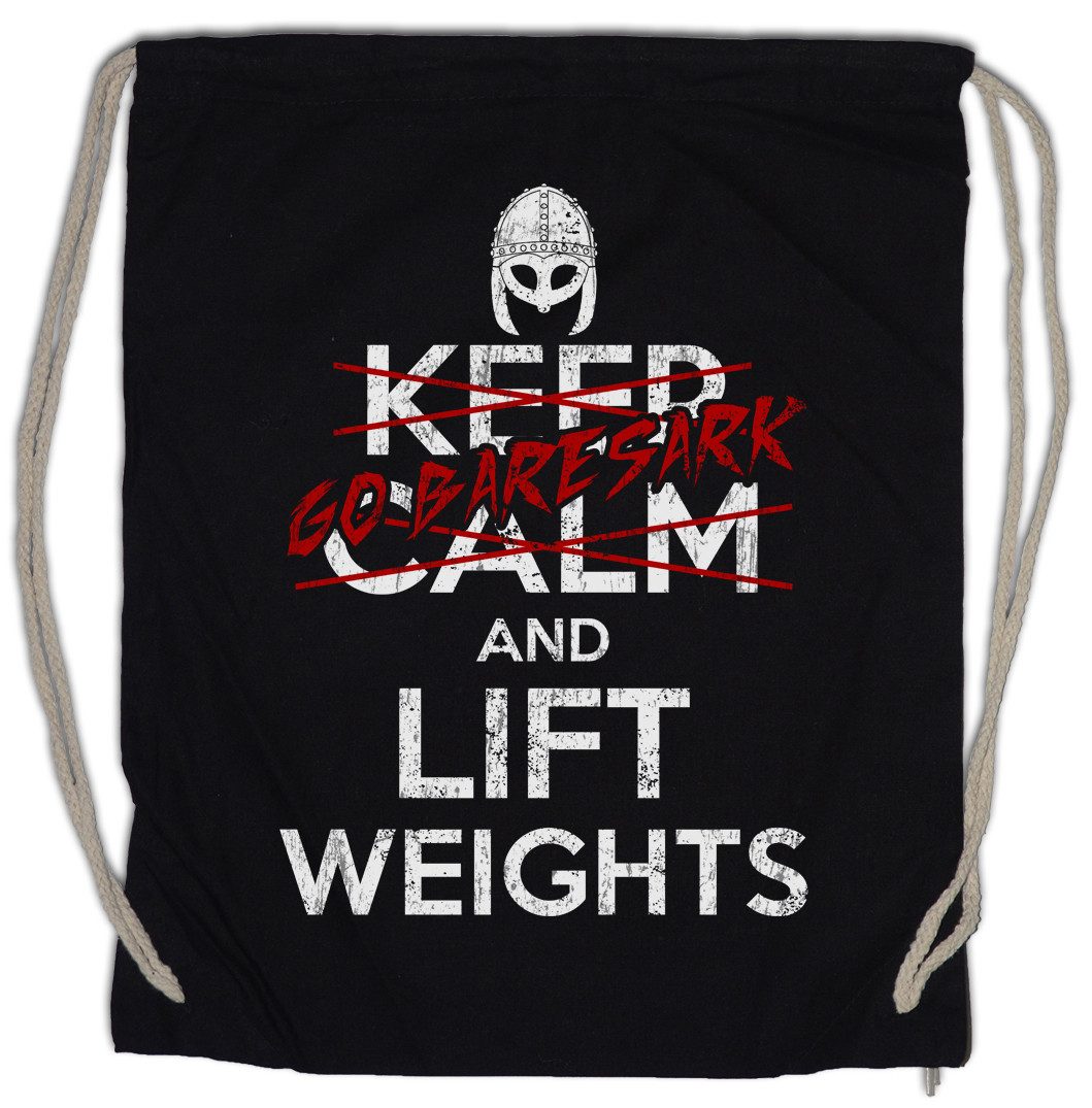 Turnbeutel Go Baresark And Lift Weights Turnbeutel Wikinger Gym Fitness Vikings