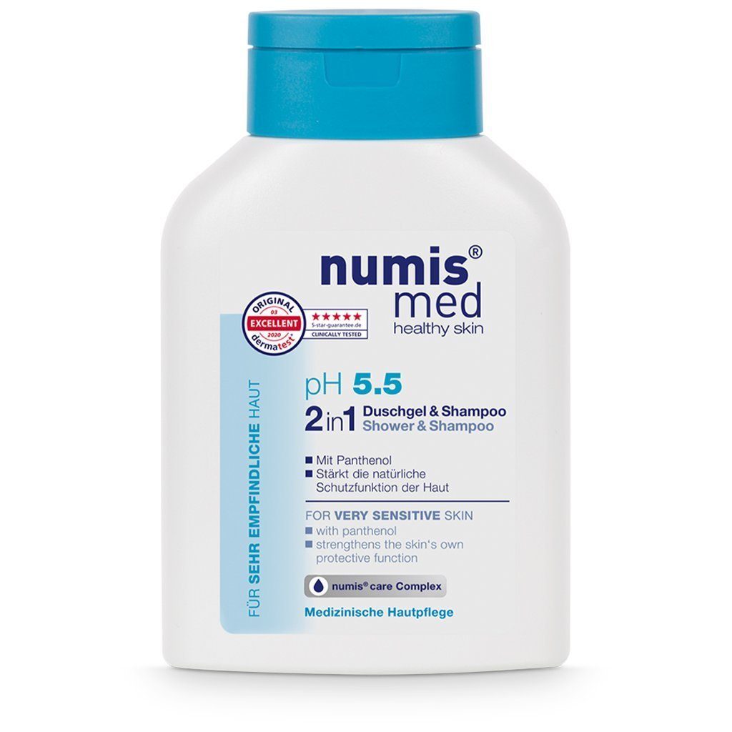 & ml, Duschgel Hautberuhigende Shampoo Hautpflege numis - 2in1 1x 1-tlg. 5.5 med Duschgel ph 200