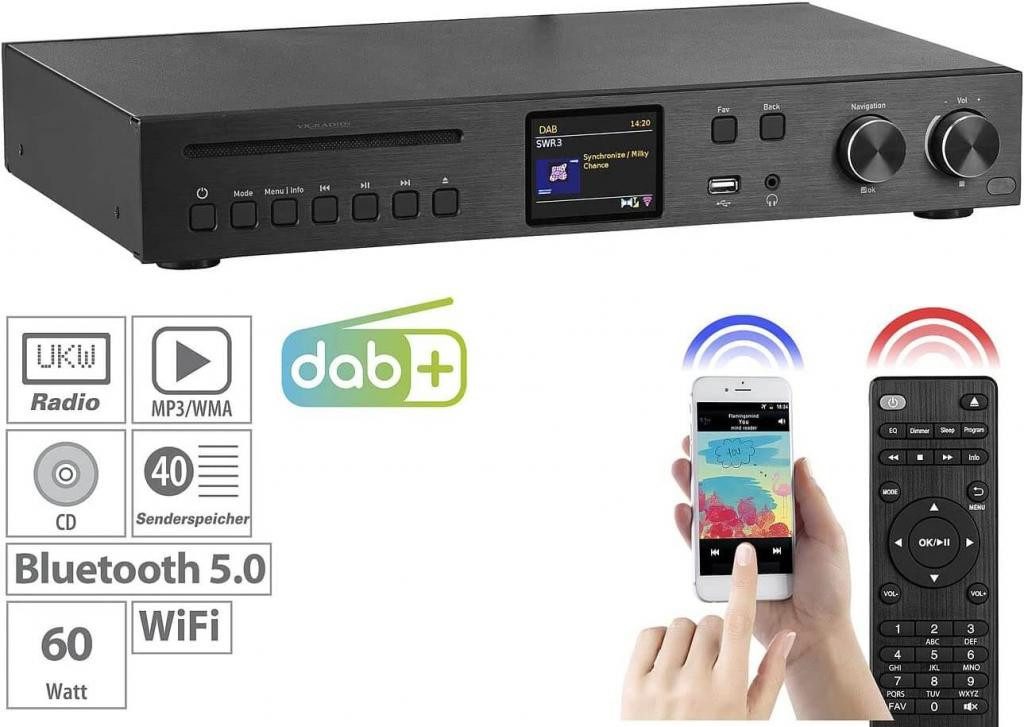 digitaler WLAN-HiFi-Tuner IRS-715 Internet-Radio