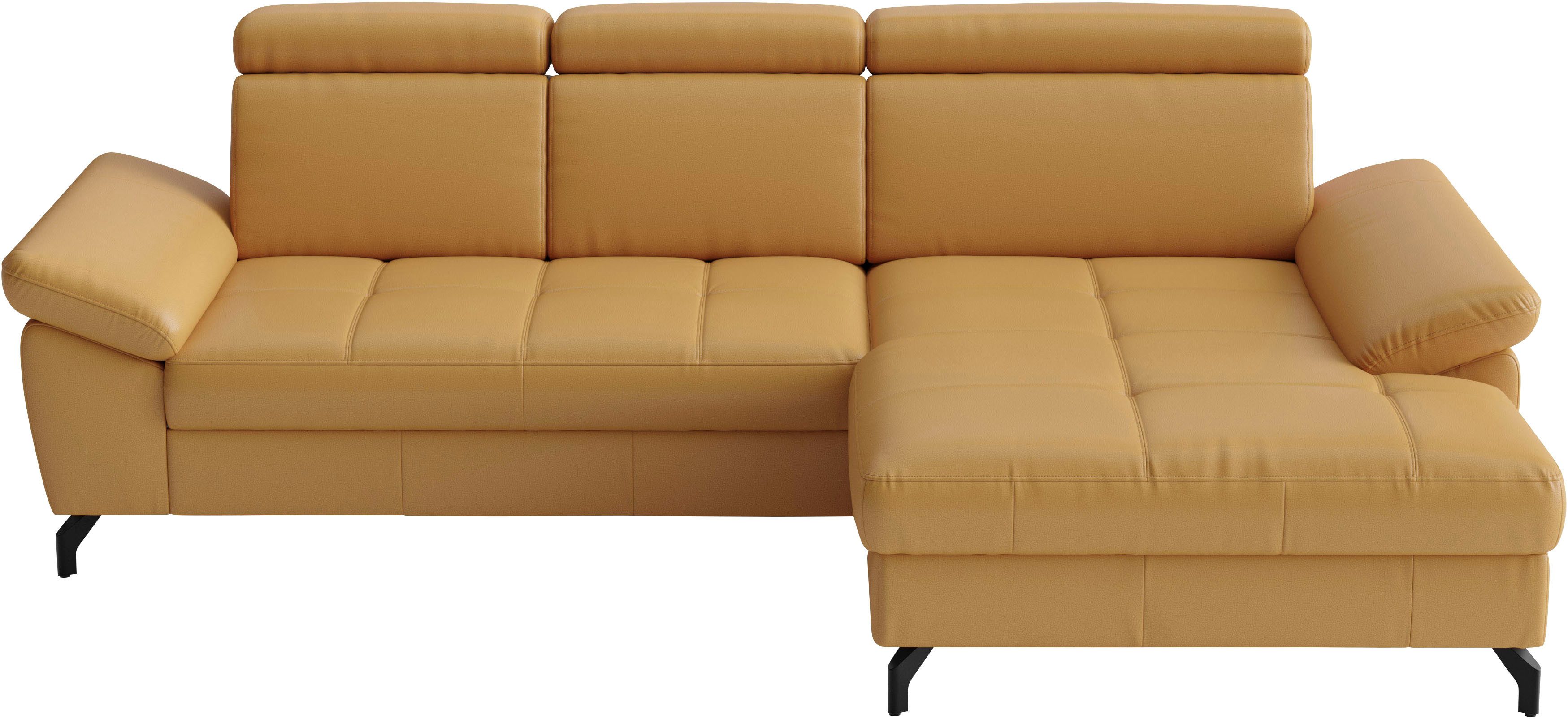 sit&more Ecksofa Vanity, Inkl.Sitz-,Kopf-und Armteilverstellung
