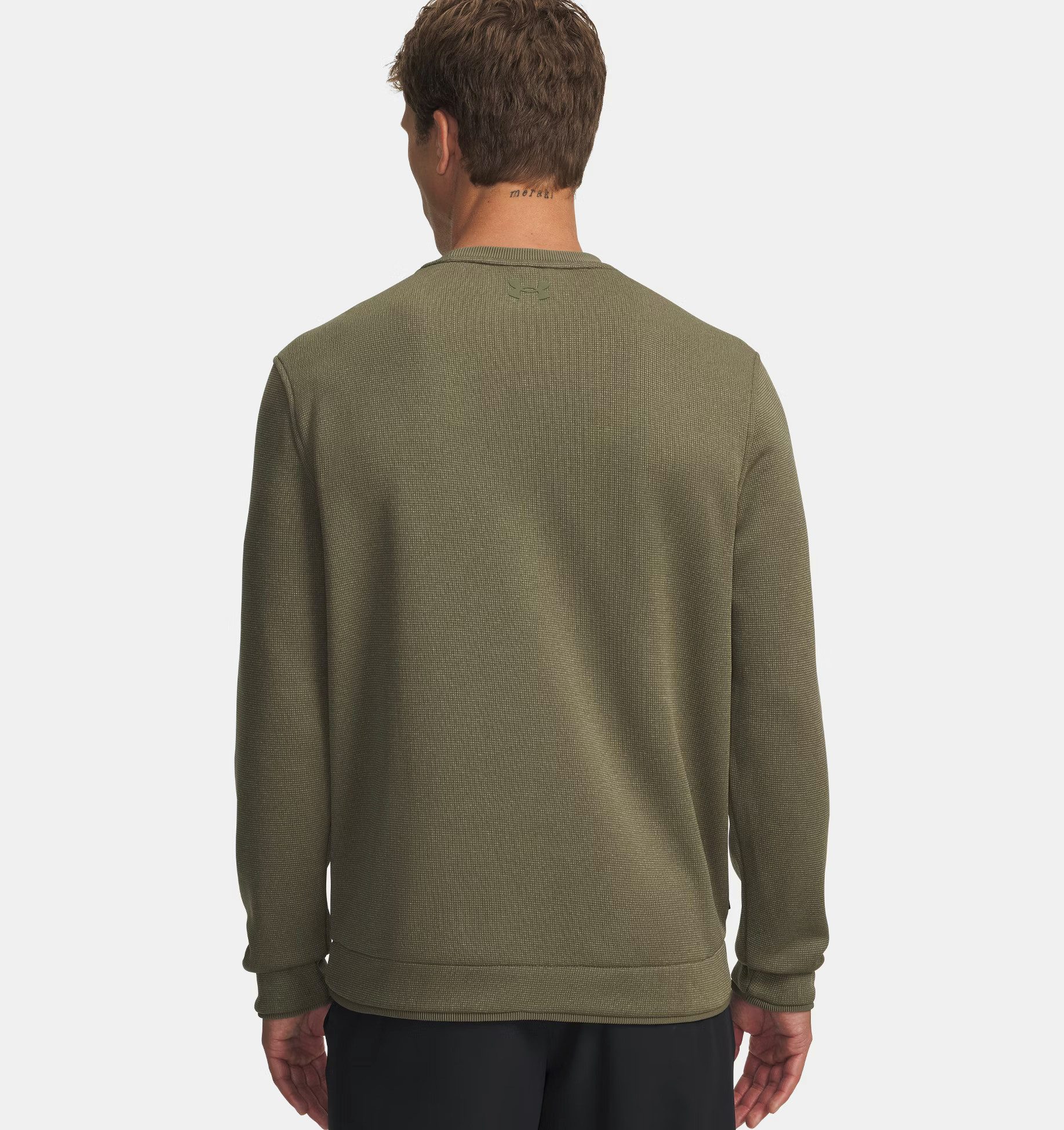 Under Armour® Longsweatshirt Under Arrmour Pullover Sweater Fleece Oliv Herren