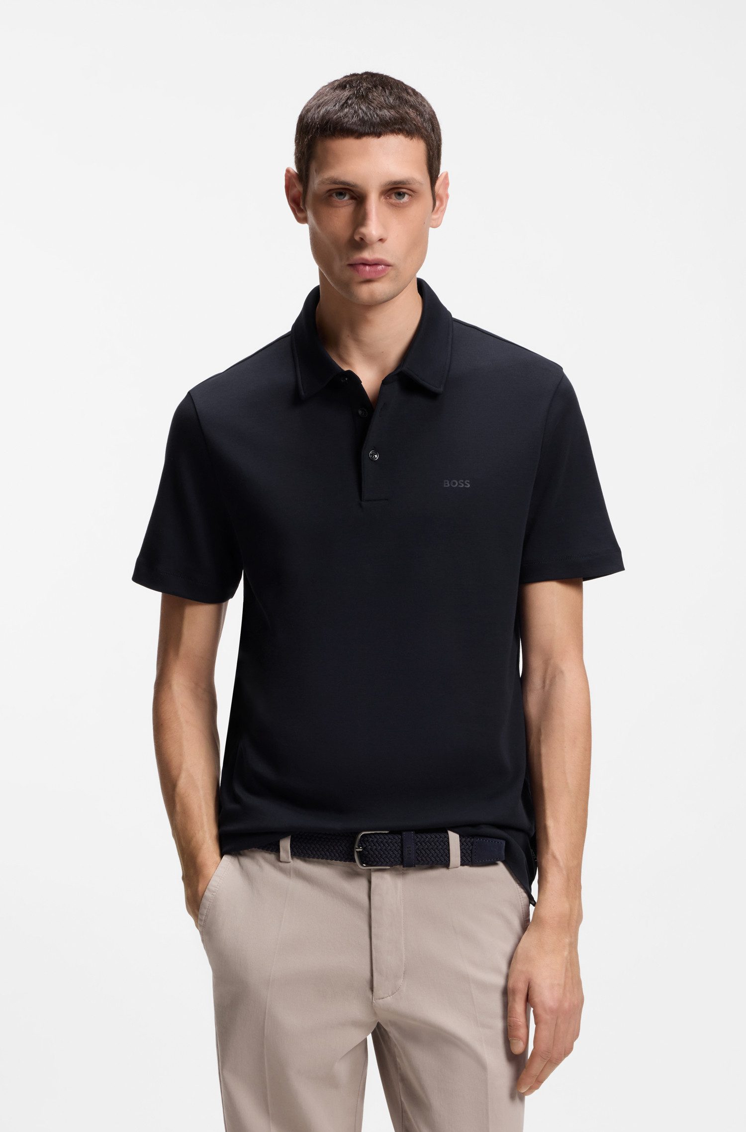 BOSS Poloshirt Palosh mit tonalem Logo, slim fit