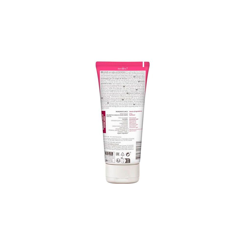 WELEDA Duschgel Bio Love Duschgel mit Rose, Jasmin & Ylang Duft(1x 200ml)