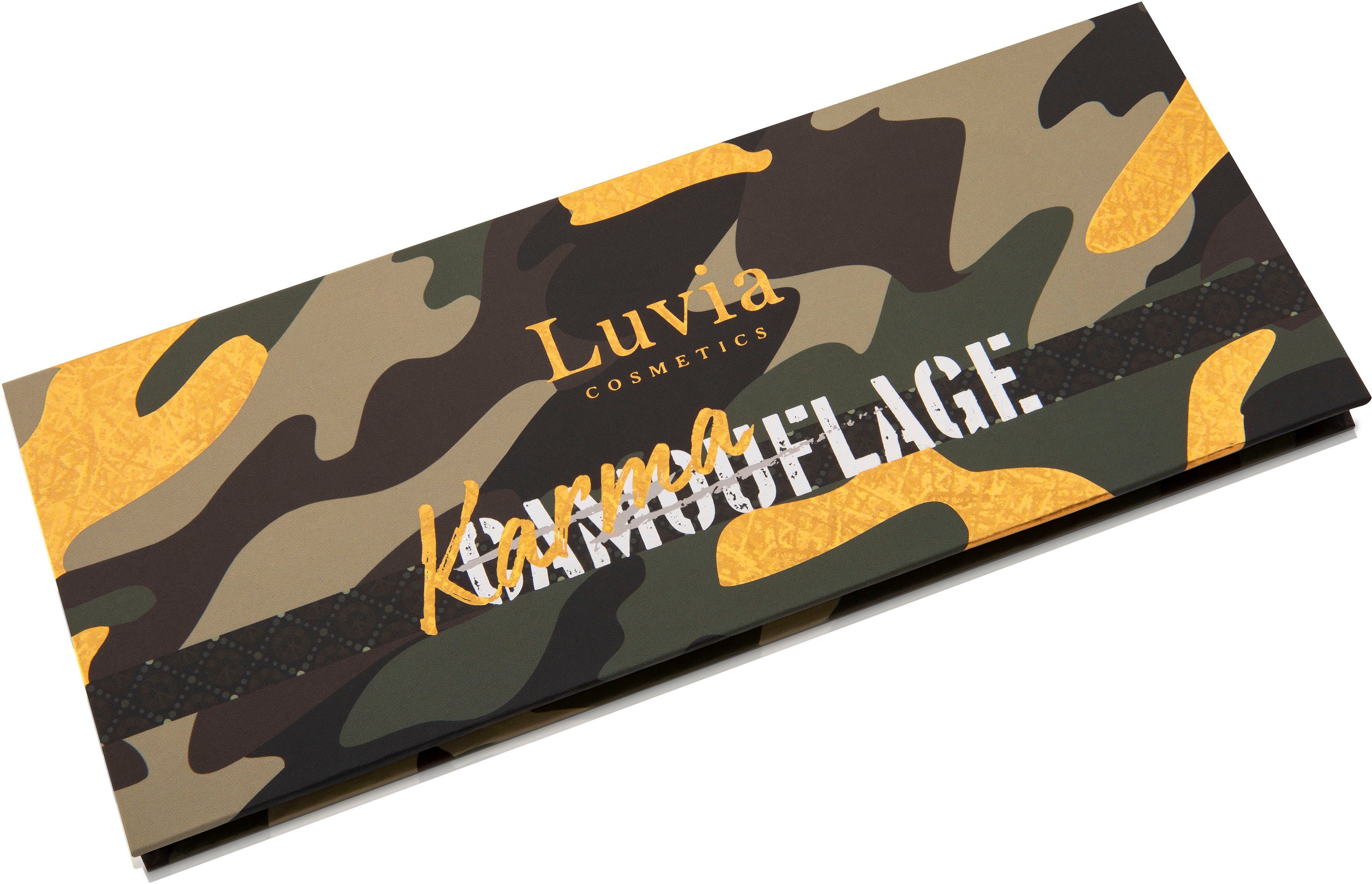 Luvia Cosmetics Lidschatten-Palette Karmaflage, Matt und schimmernd, hochpigmentiert, müheloses Verblenden.