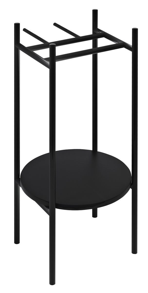 Sapho Ablageelement PUNO Sockel unter Waschbecken 375x830x448xmm, Schwarz, Sapho-SKA380-2