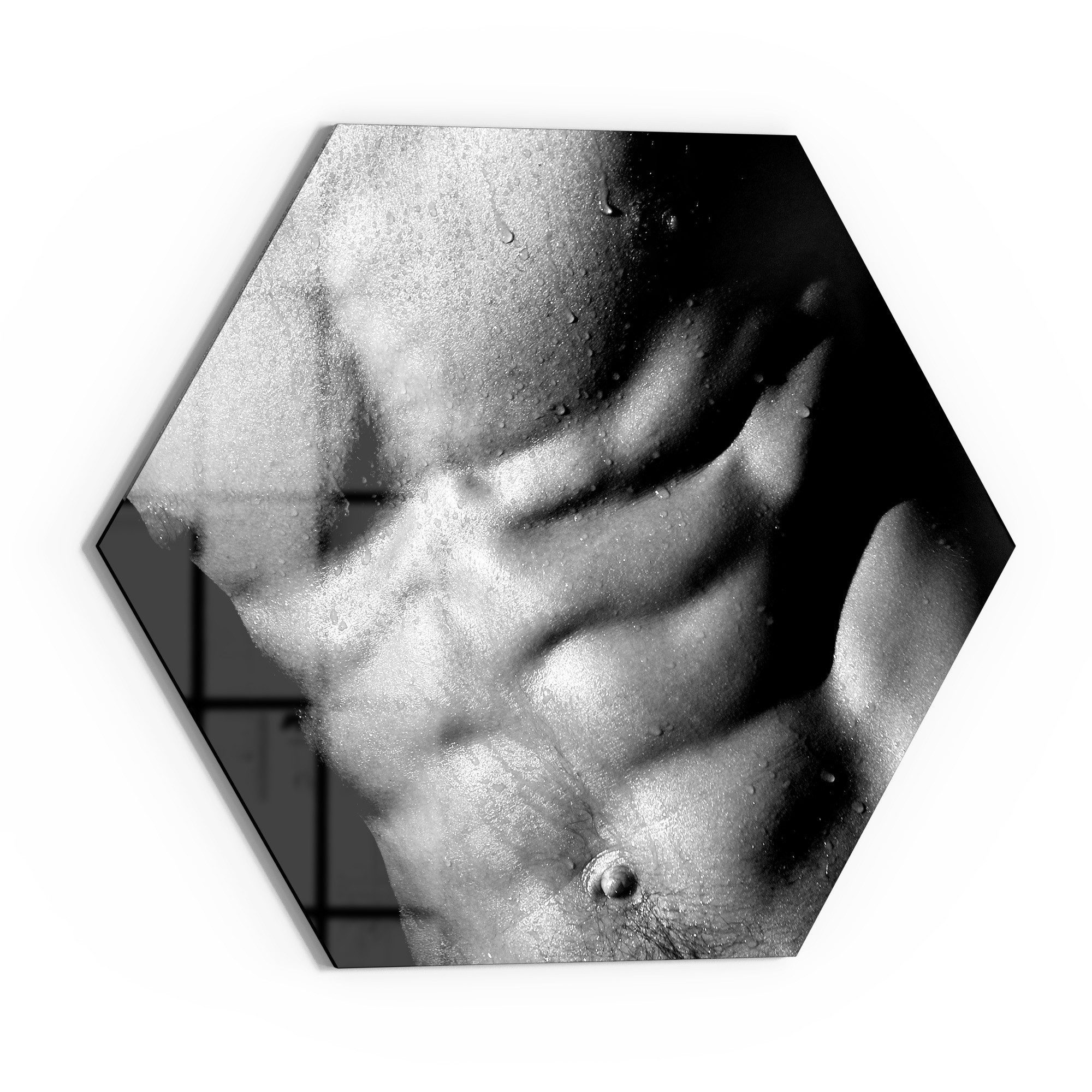 DEQORI Glasbild 'Schattenspiel', 'Schattenspiel', Glas Wandbild Bild schwebend modern