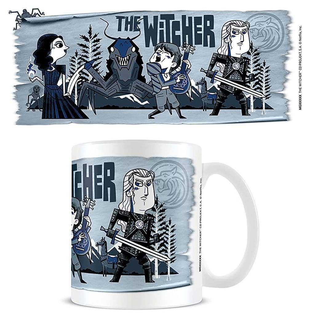 ABYstyle Tasse The Witcher Tasse Comic Stil 315 ml Netflix, Fan Tasse