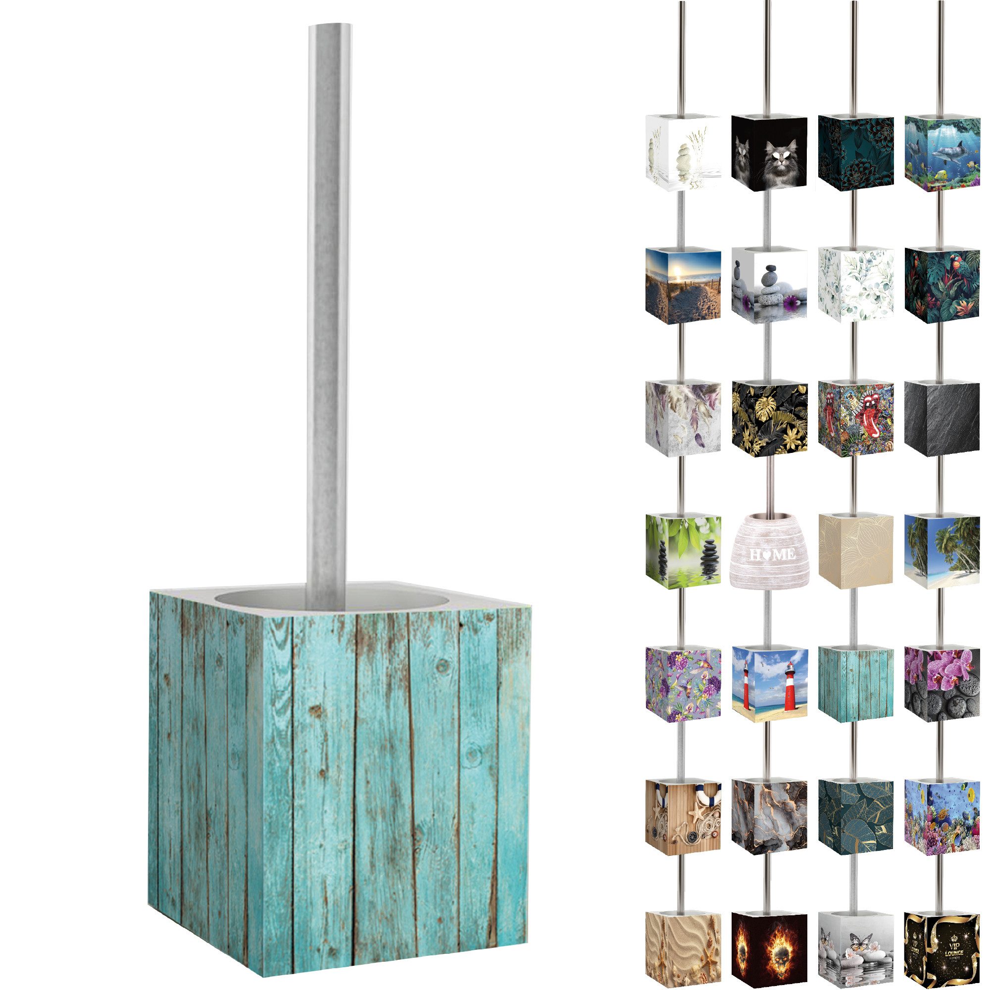 Sanilo WC-Reinigungsbürste mit Motiv, viele schöne WC Bürsten zur Auswahl, Klobürste mit auswechselbarem Bürstenkopf, modern & stylish